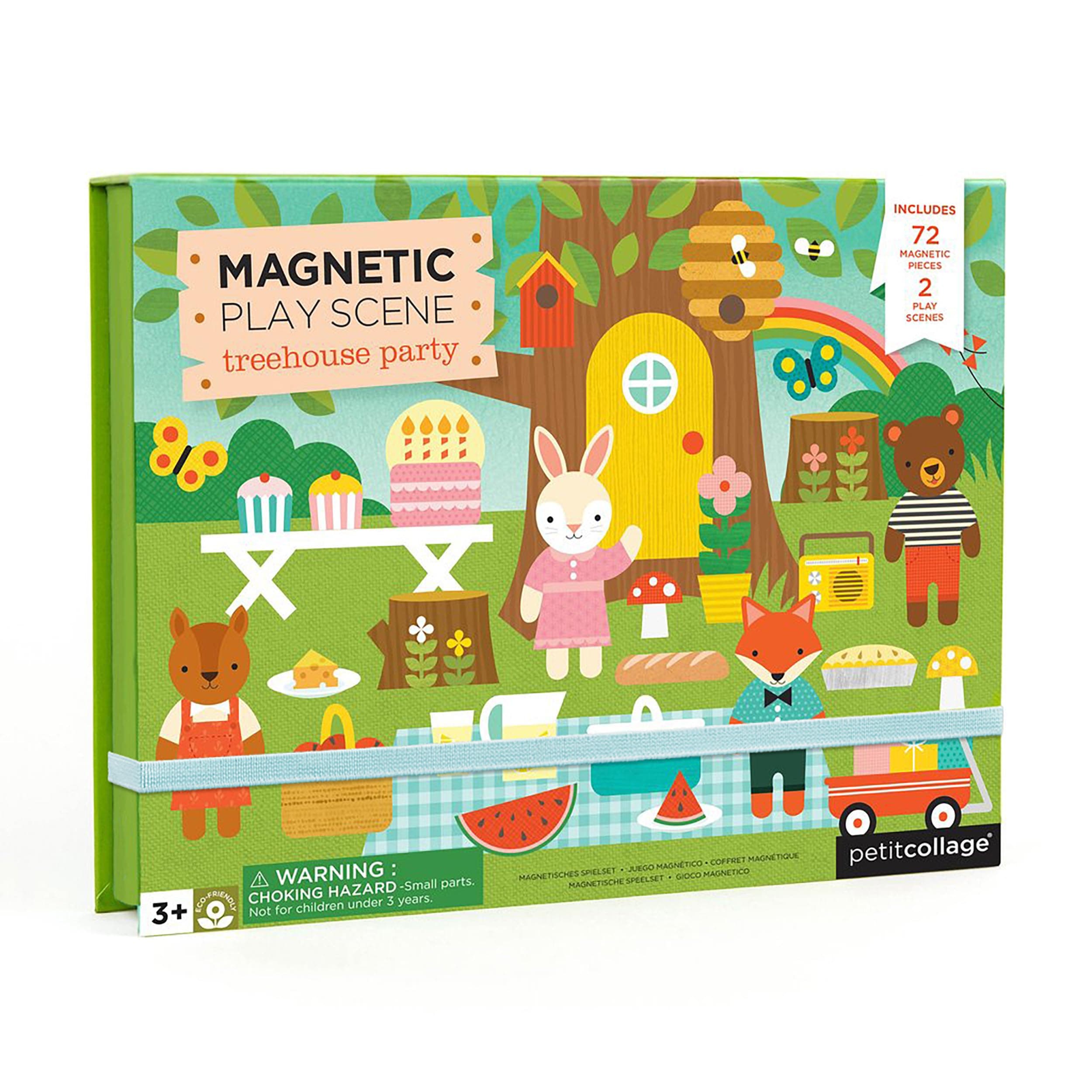 Petit Collage Magnetic Play Set | Treehouse,Multicolor,Small