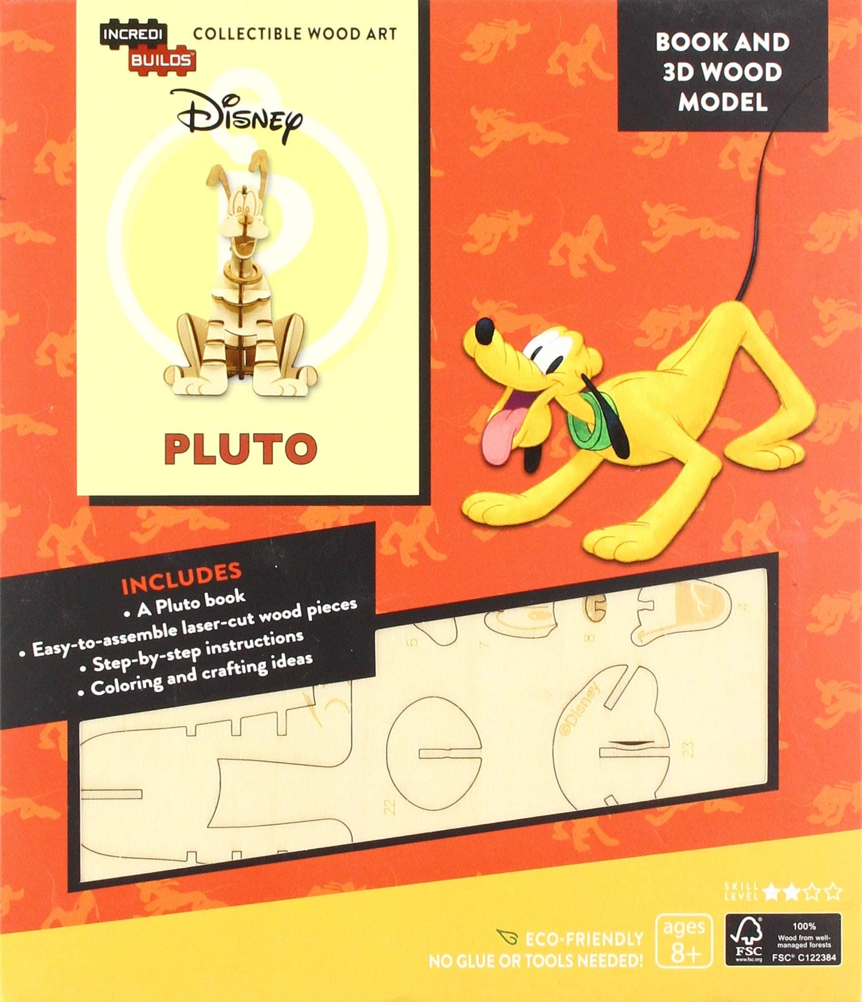 IncrediBuilds: Disney: Pluto Book and 3D Wood Mode