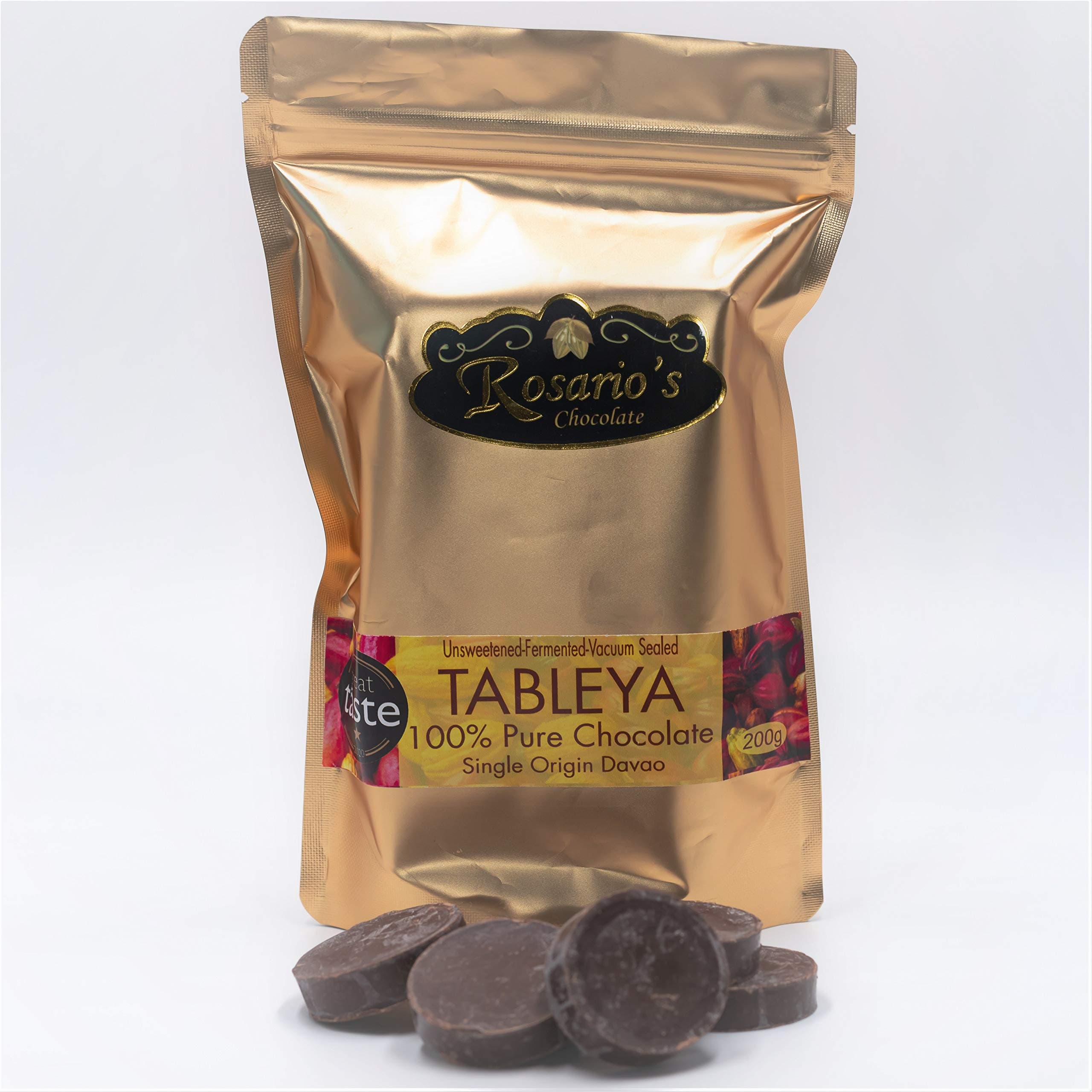 100 Chocolate Tablea Authentic Philippines Tableya,7.05 Ounce (Pack of 1)