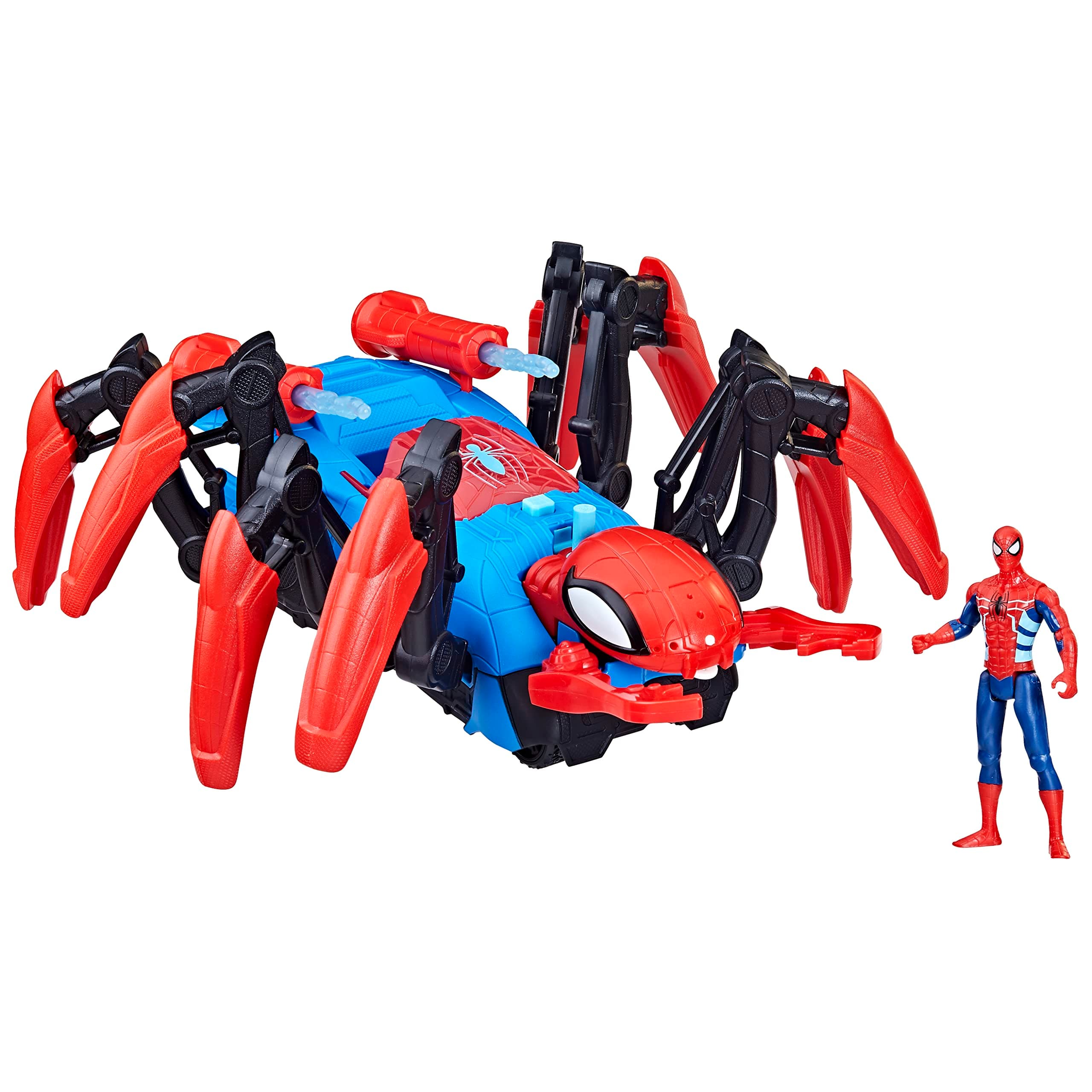 Marvel Spider-Man Car Playset with Blast Feature and Action Figure for Kids Ages 4 and Up