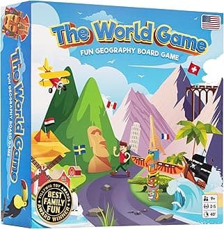 - Fun Geography Board Game for Easter - Educational Game for Kids & Adults - Cool Learning Gift Idea for Teenage Boys & Girls, 2-5 Players