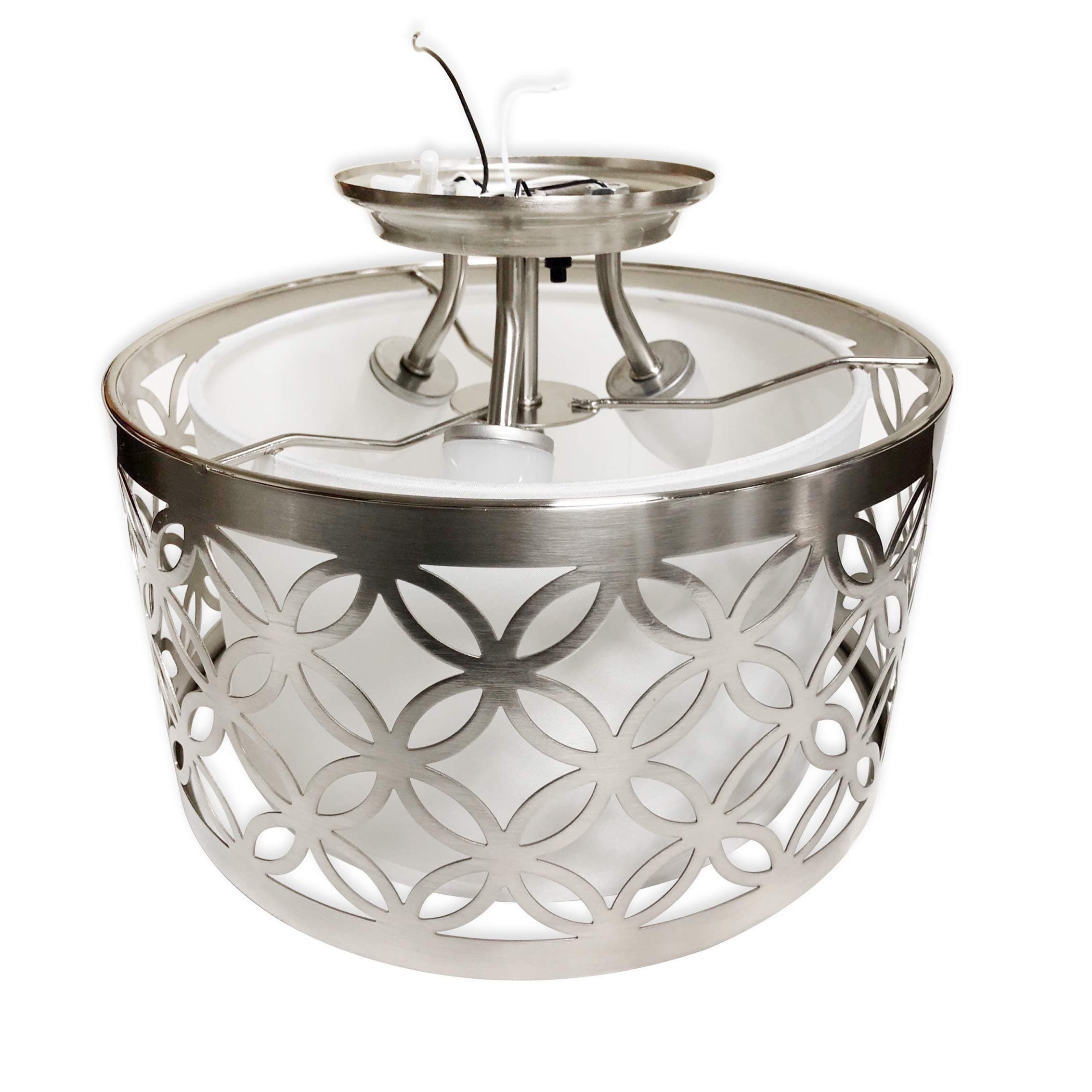 11" LED Dinette Light-with Brushed Nickel Shade