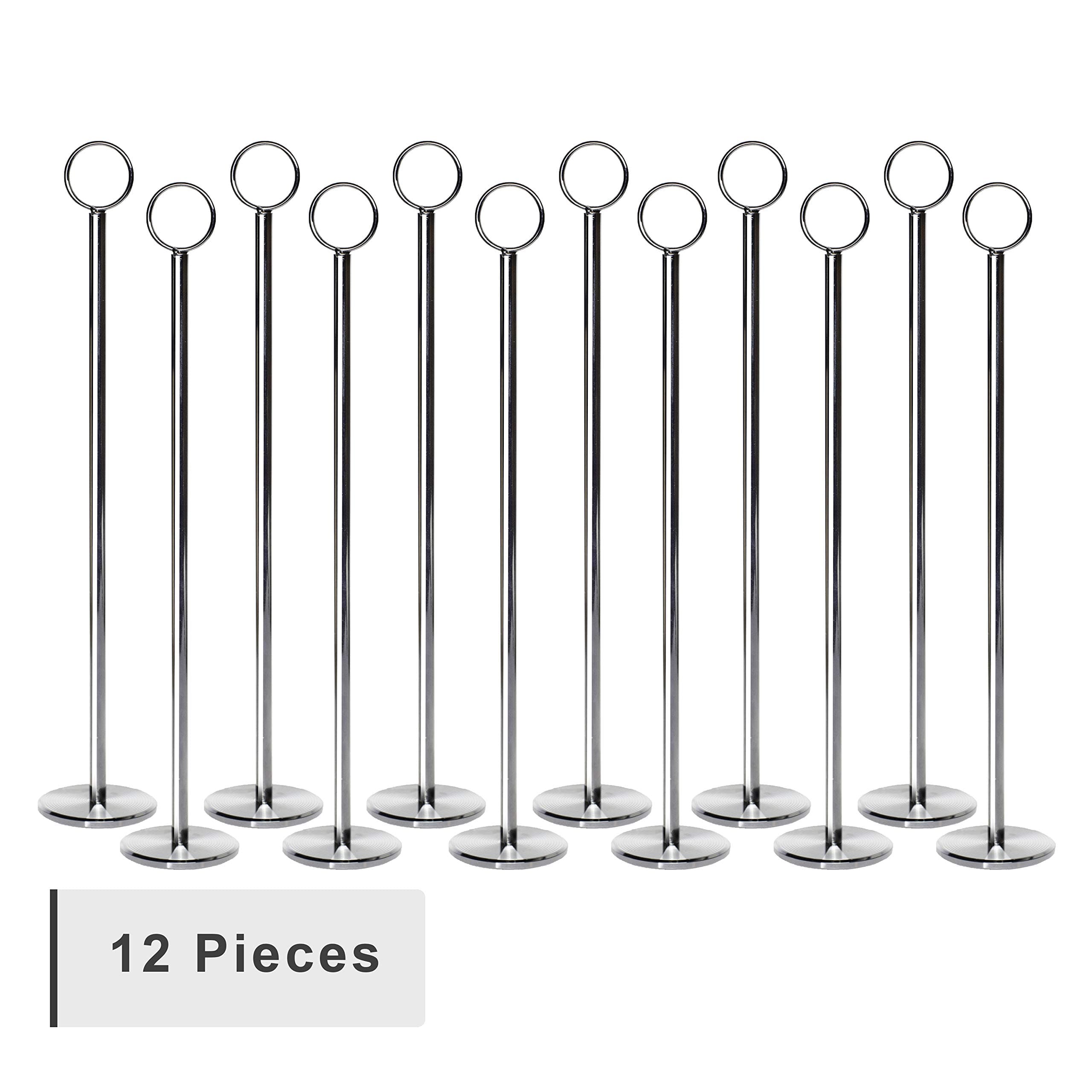 Phoenix Creations 12 Pc Table Number Holders Table Card Holder Place Card Holders 12 Inches Great for Weddings, Events, and Other Special Occasions.