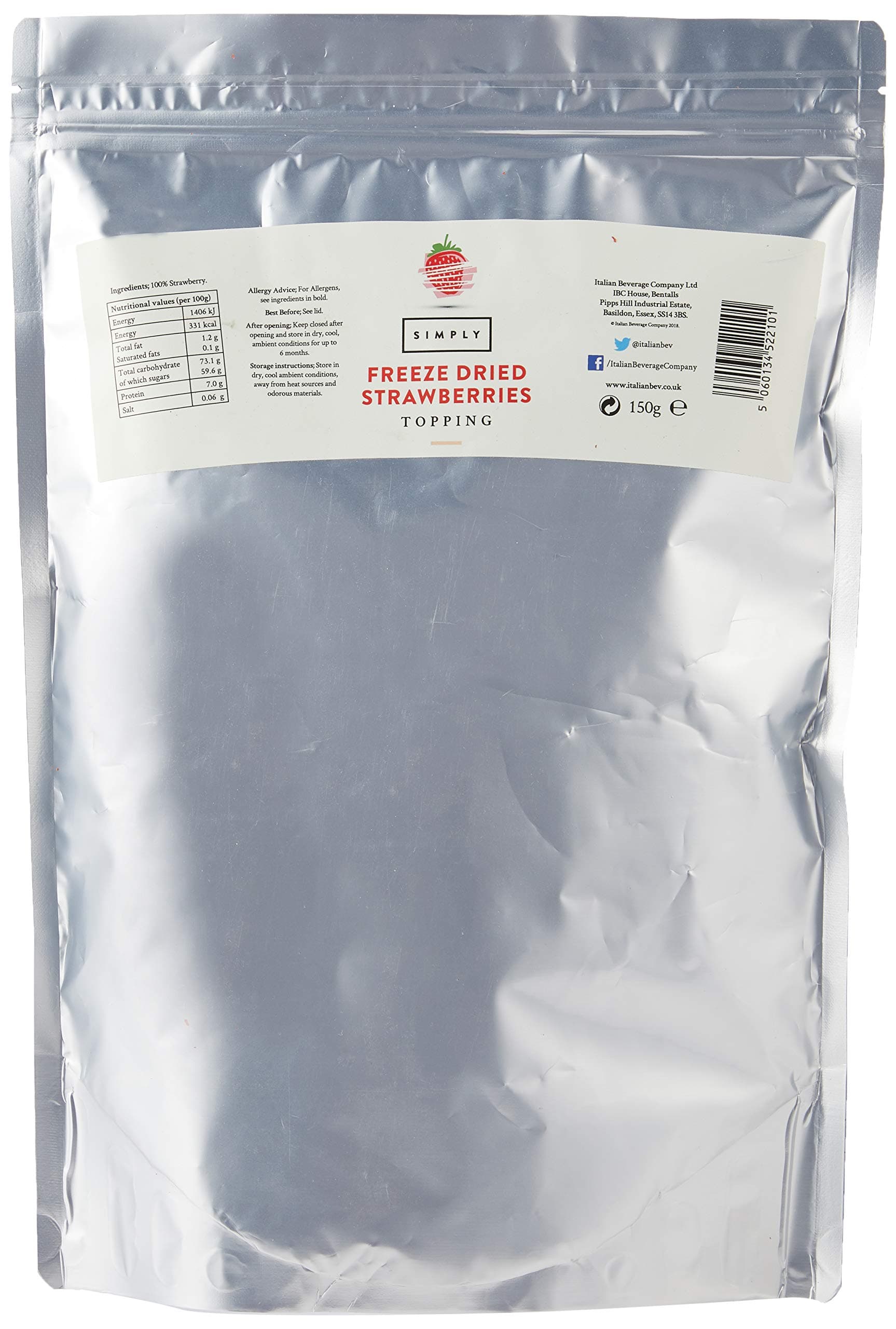 Simply Strawberry Pieces 150 g