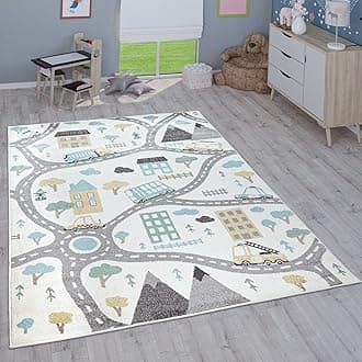 Paco Home Children's Rug Child's Room Girls Boys Various Motifs And Sizes, Size:200x280 cm, Colour:Cream 3
