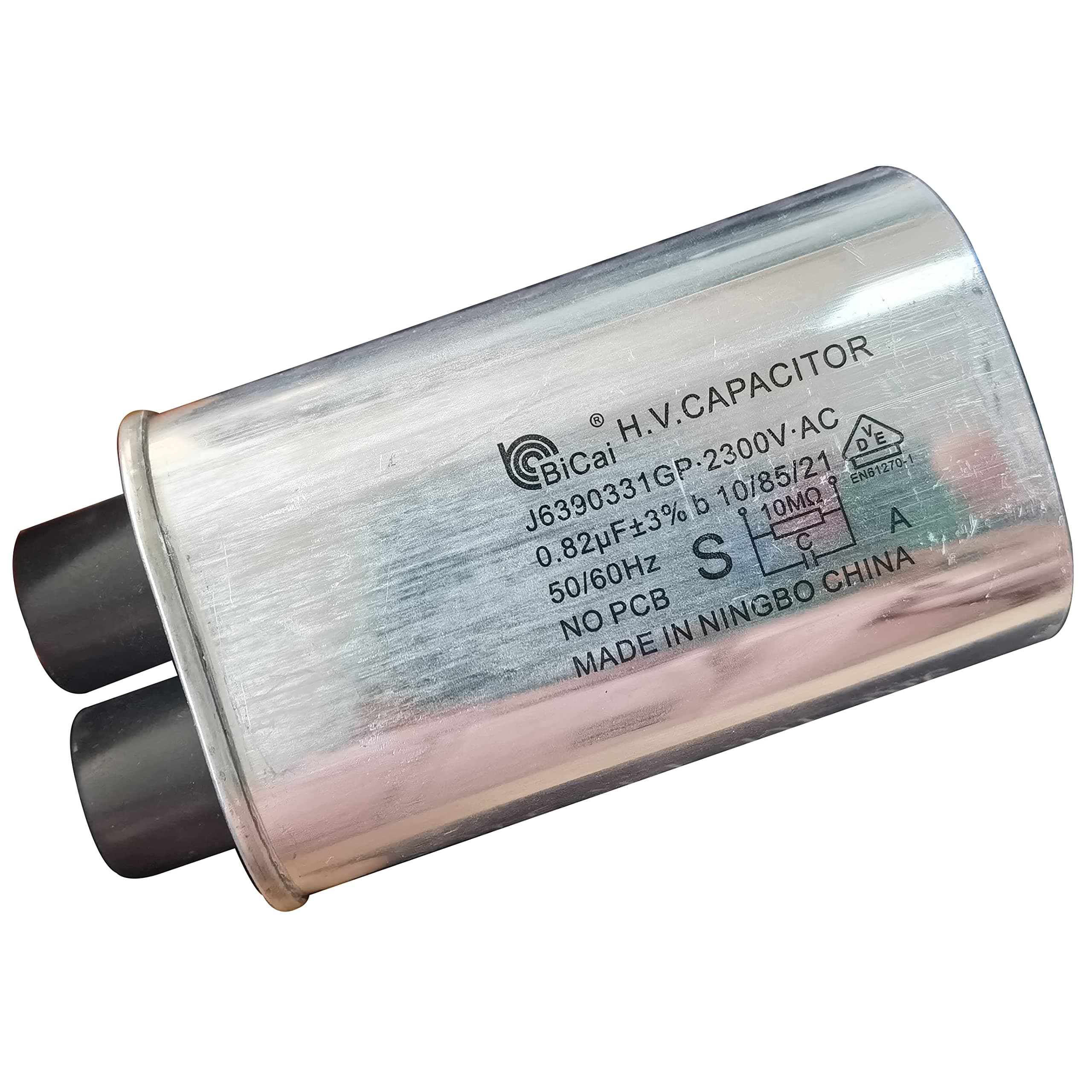 Meter Star High Voltage Capacitor 0.82 uF MFD 2300v for Commercial Microwave Ovens A63903310GP J6390331GP
