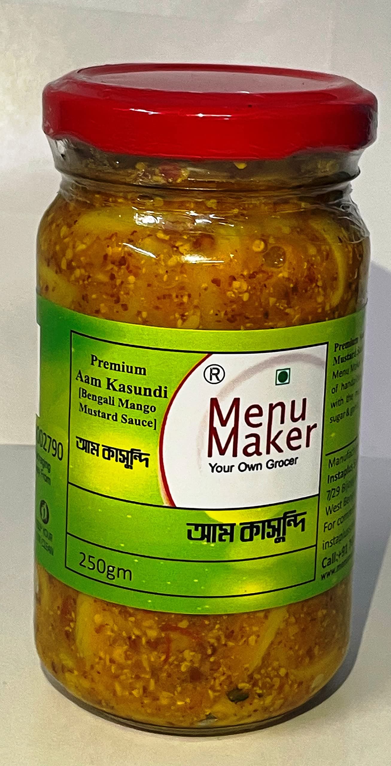 Menu Maker Select Premium Aam Kasundi [Mango Mustard Sauce] 250g, Pack of 2
