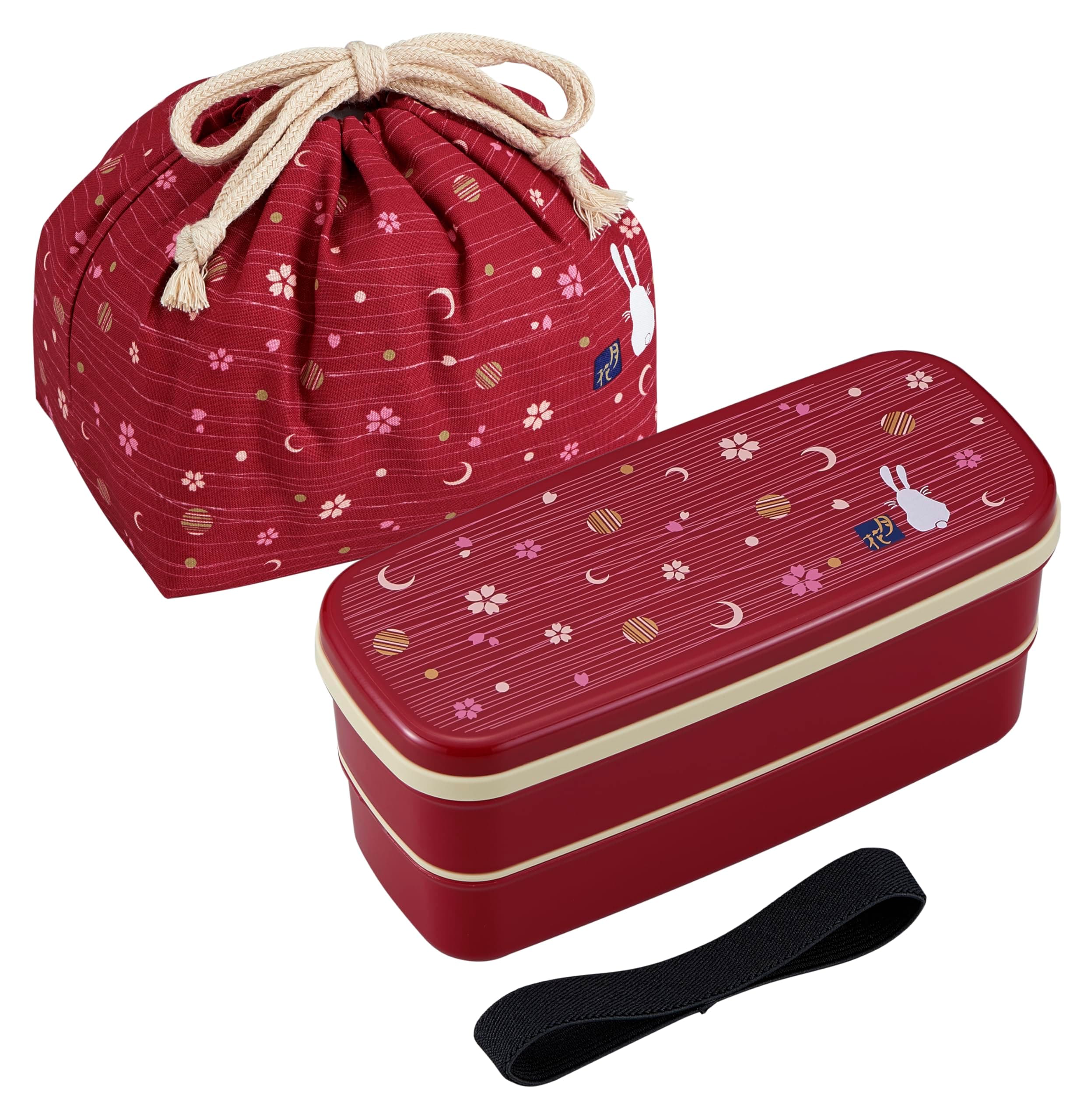 OSK PW-28C 月花 Lunch Box, Polypropylene, Red