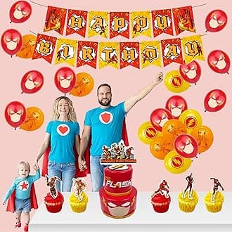 Party Supplies The Flash Cake Topper The Flash Birthday Decorations The Flash Balloons The Flash Birthday Cake Decorations The Flash Birthday Banner The Flash Party Decorations