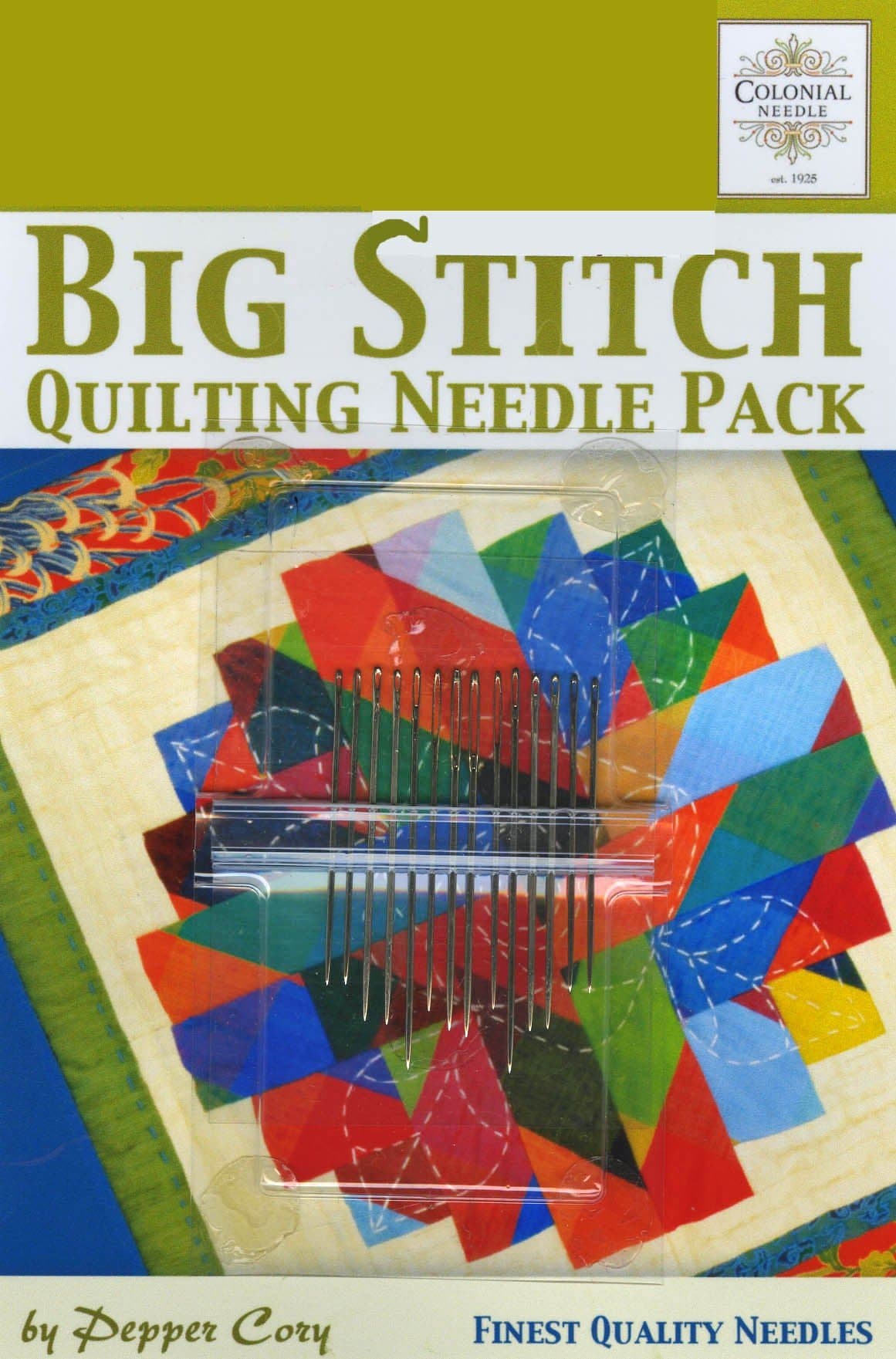 Colonial Needle CN-PC-2 Big Stitch Quilting Needle Pack by Pepper Cory