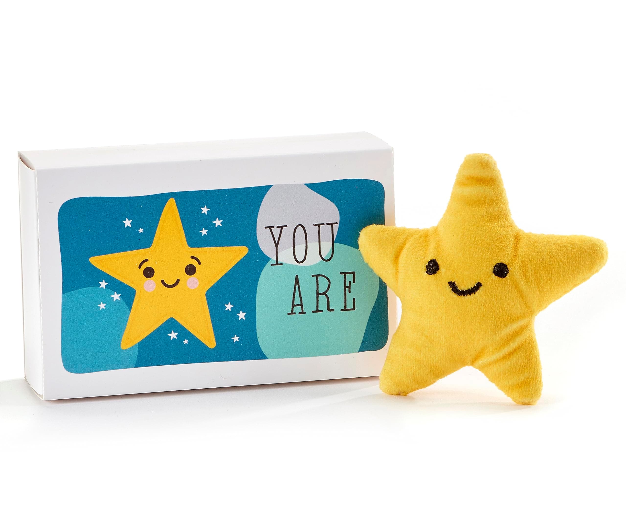 GiftcraftPocket Hug with Gift Box, Sentimental Gift Box with Plush Gift, Pocket Size Gift, Keepsake Box, Thoughtful, Shelf Decor, Cute Home Decor, Plush Toy – Star