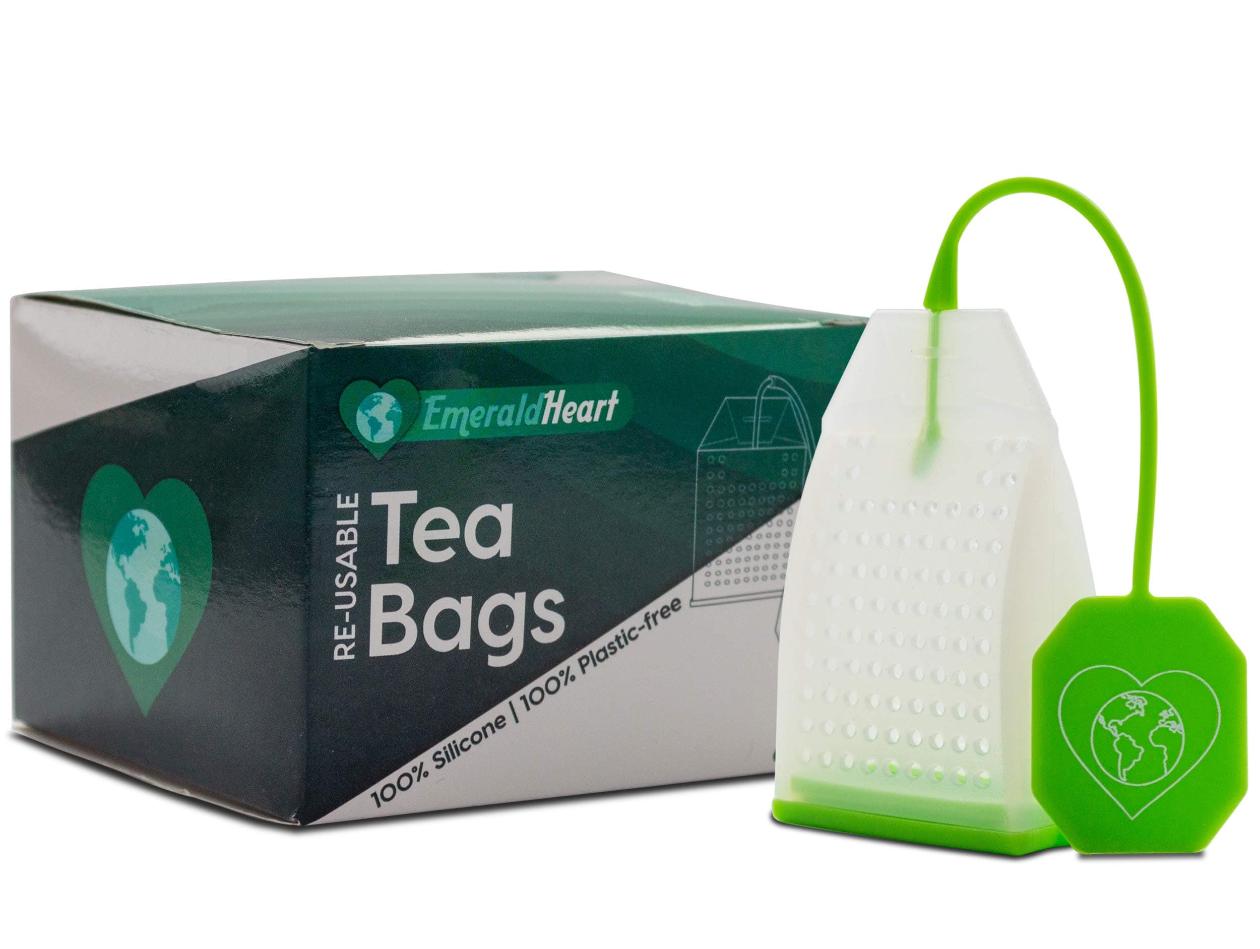 6 Pack Silicone Tea Infuser | Reusable Tea Bag, Strainer and Steeper | Gift Set Accessories | No Plastic Packaging | Tea Gifts