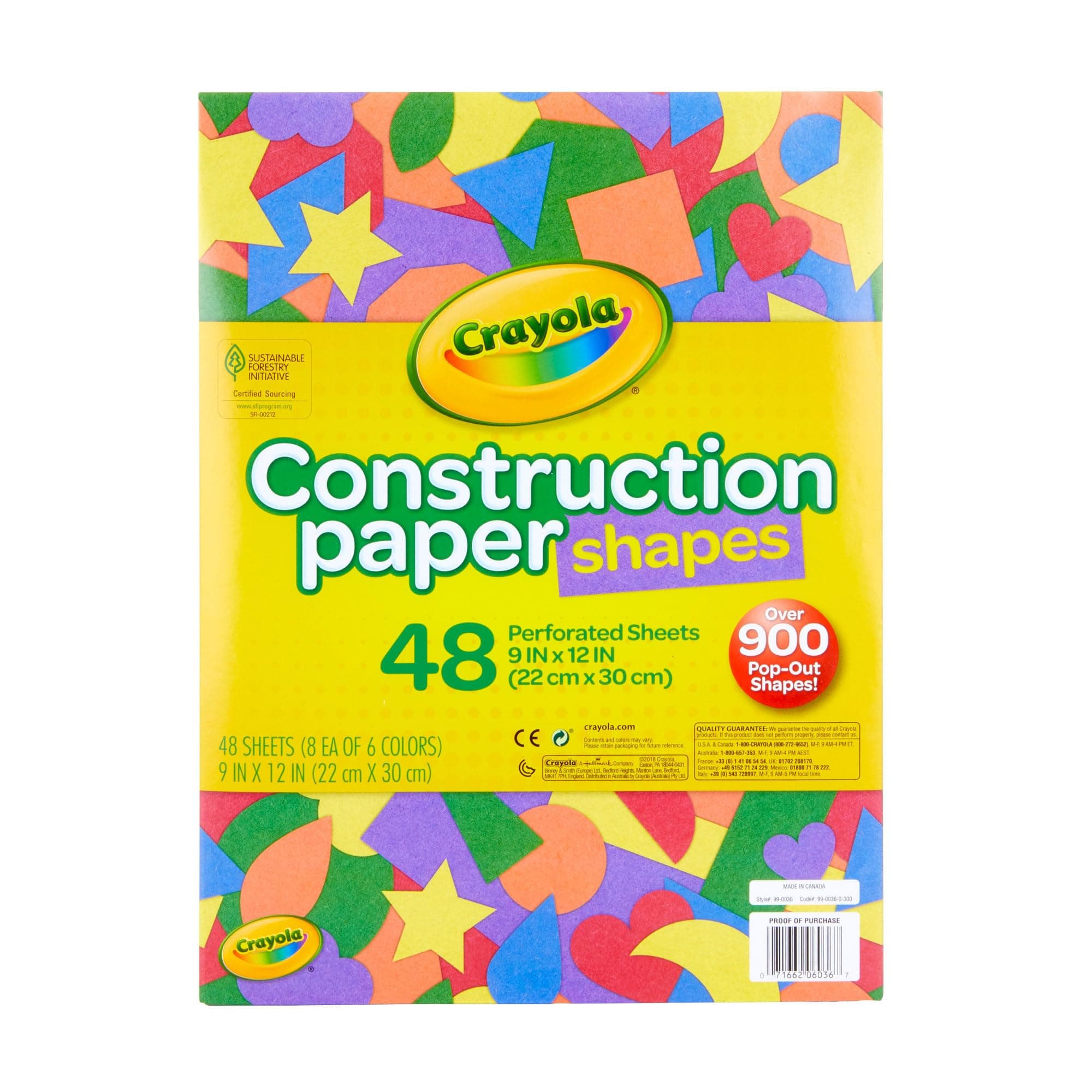 Crayola 48 Micro-Perforated Sheets, Multi-Colour, Cy99-0036