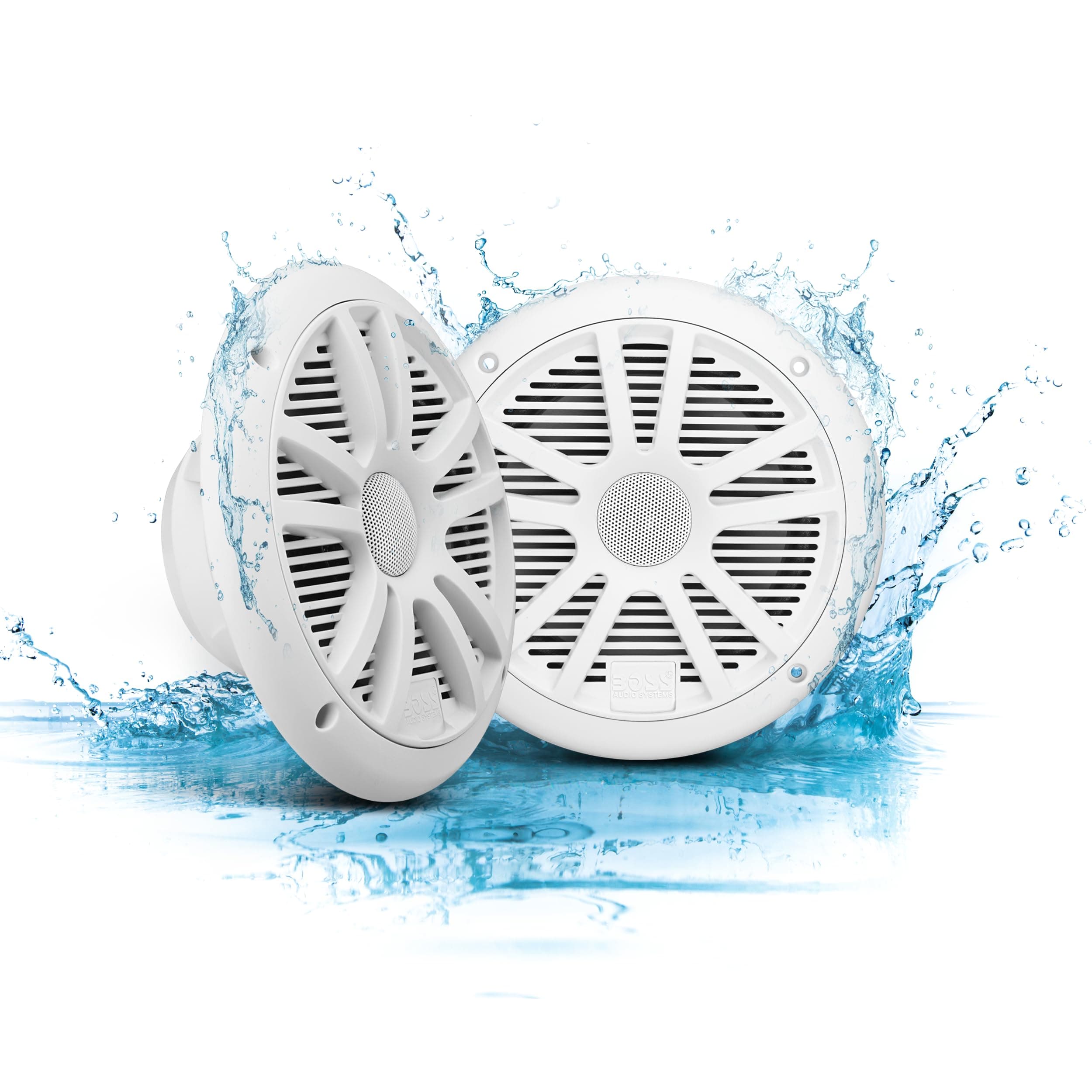 BOSS Audio Systems MR6W 180 Watt Per Pair, 6.5 Inch, Full Range, 2 Way Weatherproof Marine Speakers Sold in Pairs, White