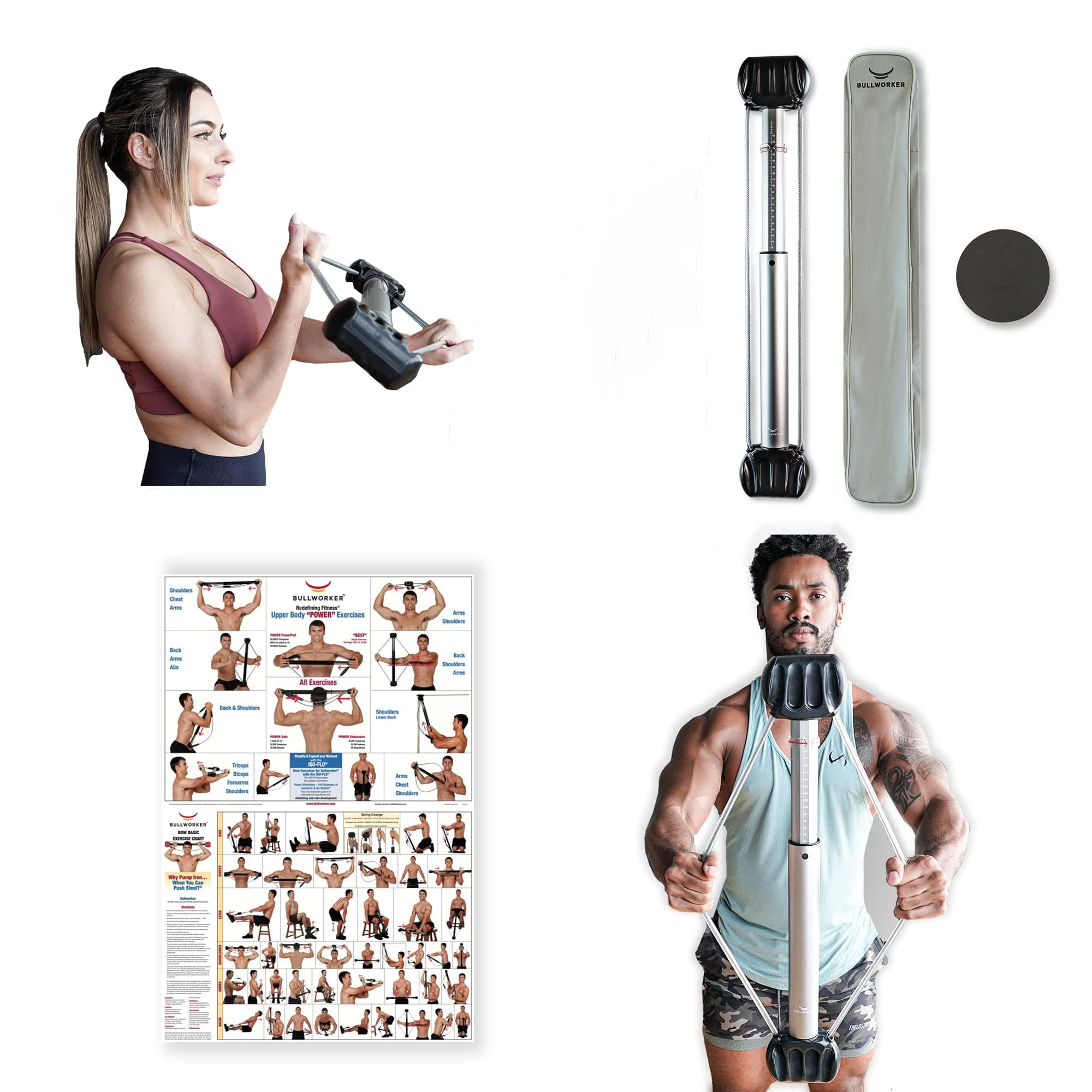 Bow Basic 28" | Isometric Strength Training Equipment for Total Body Fitness, Portable Home Gym with Variable Resistance