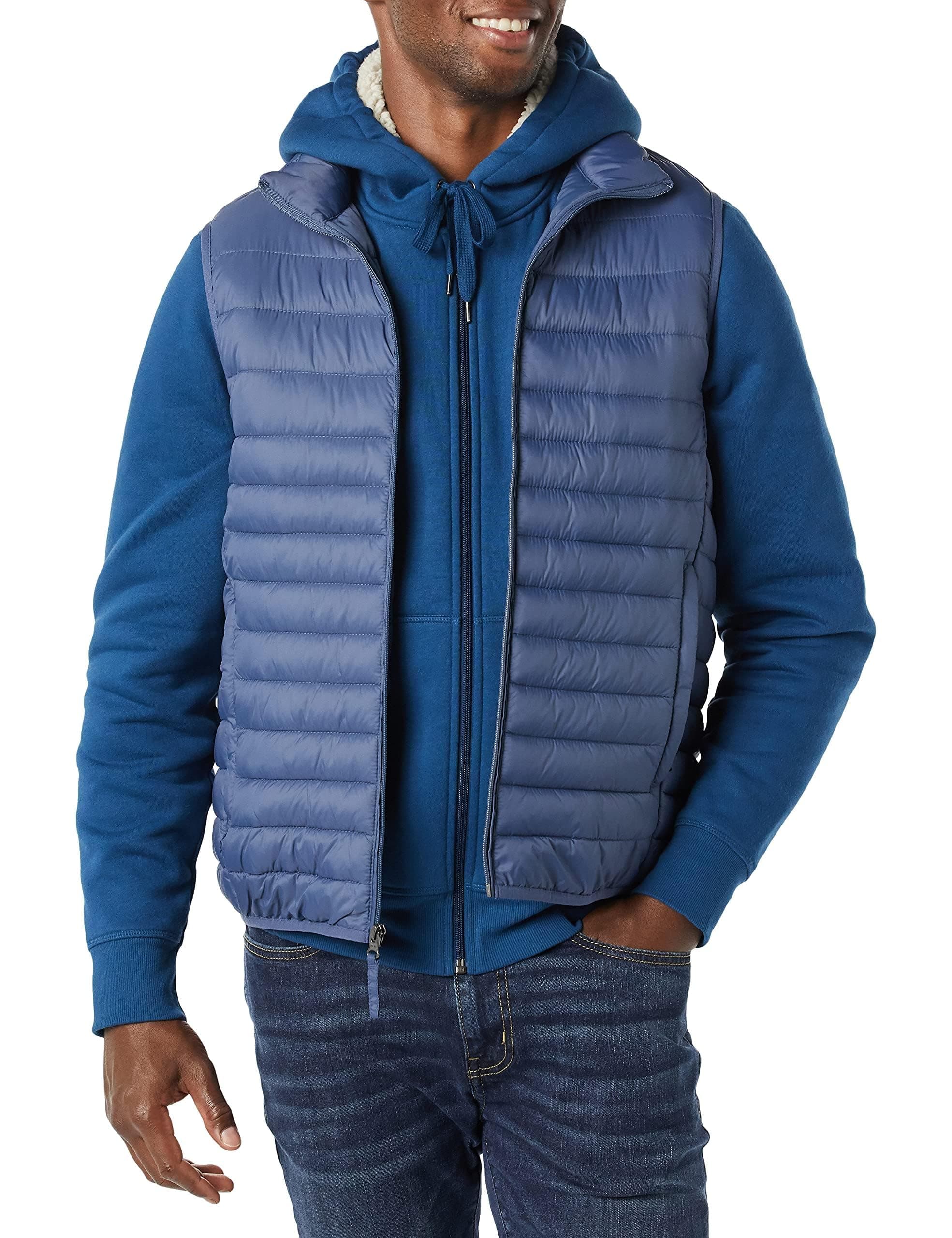 Amazon Essentials Mens Lightweight Water-Resistant Packable Puffer Vest