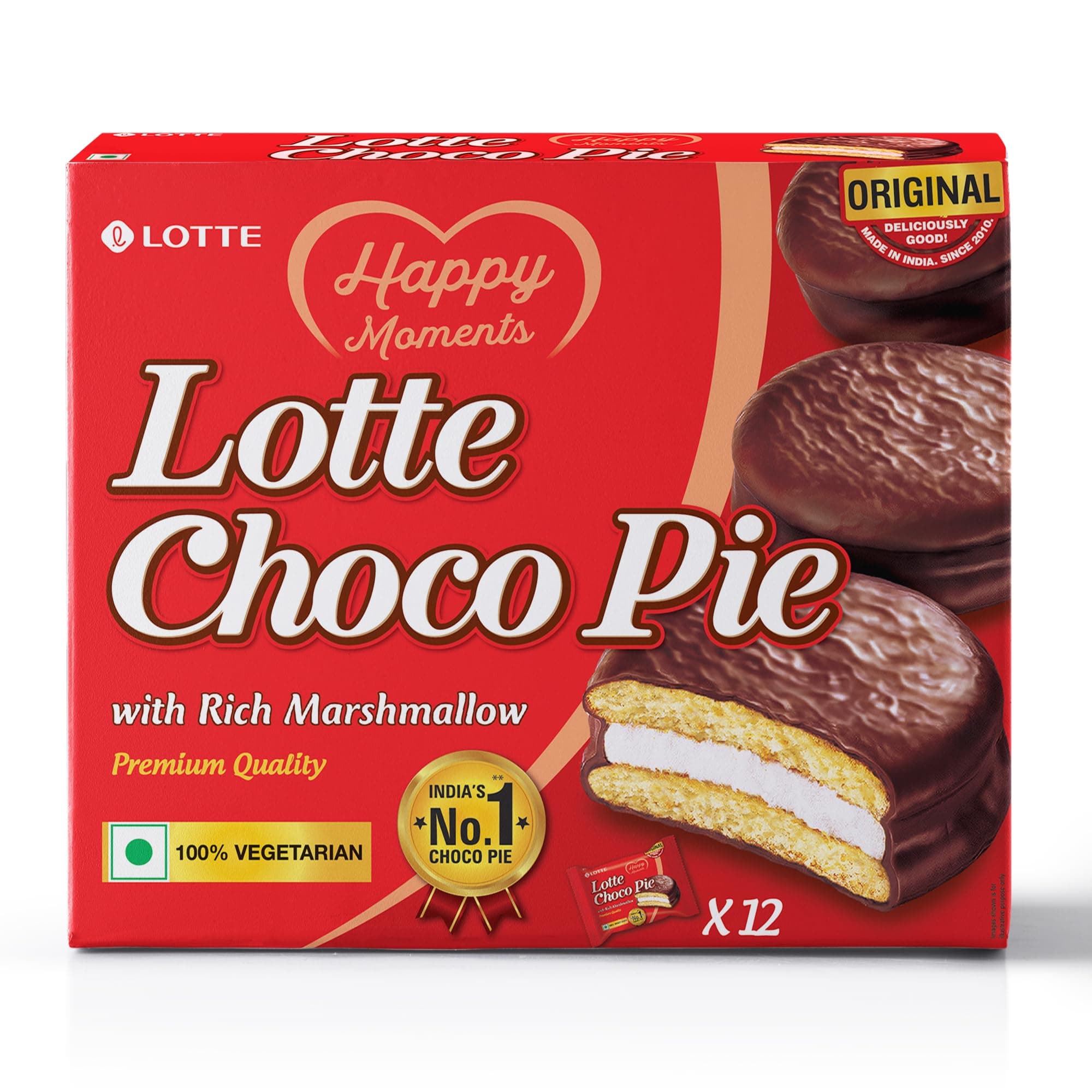 Lotte Choco Pie (Pack of 12), 336g