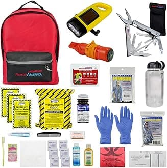 Ready America 70185 Deluxe Emergency Kit 1 Person 3 Day Backpack by Ready America