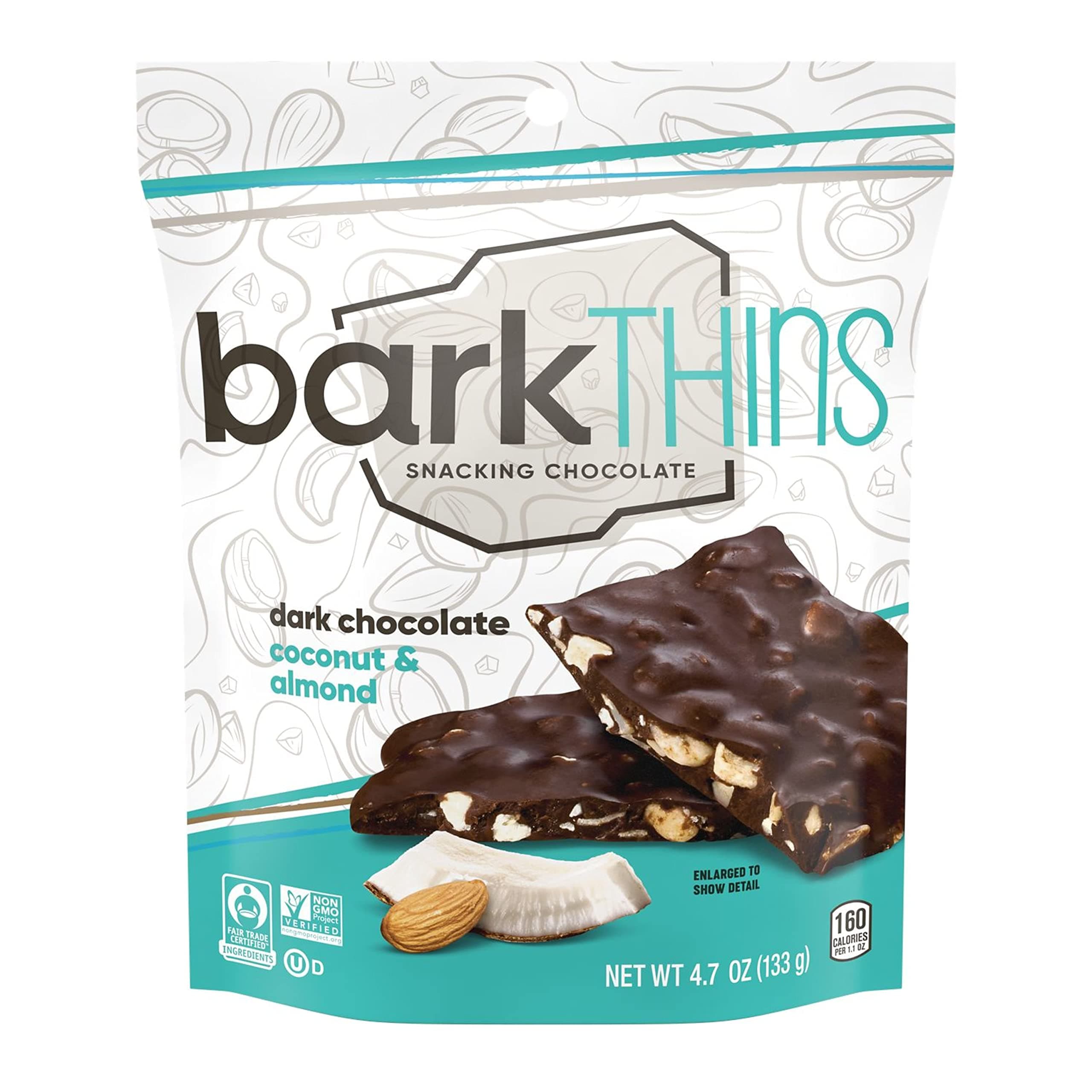 barkTHINS Snacking Chocolate - Dark Chocolate Coconut Almond - 4.7 oz