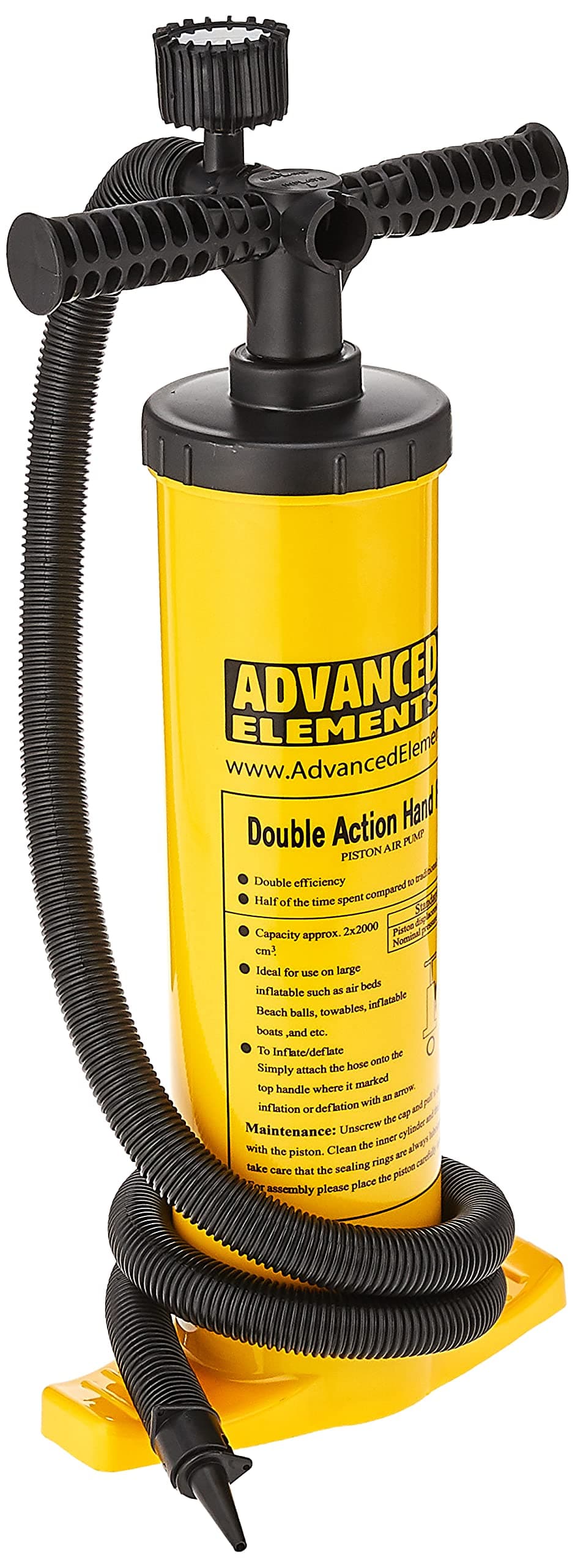 ADVANCED ELEMENTS Double Action Pump w/Pressure Gauge