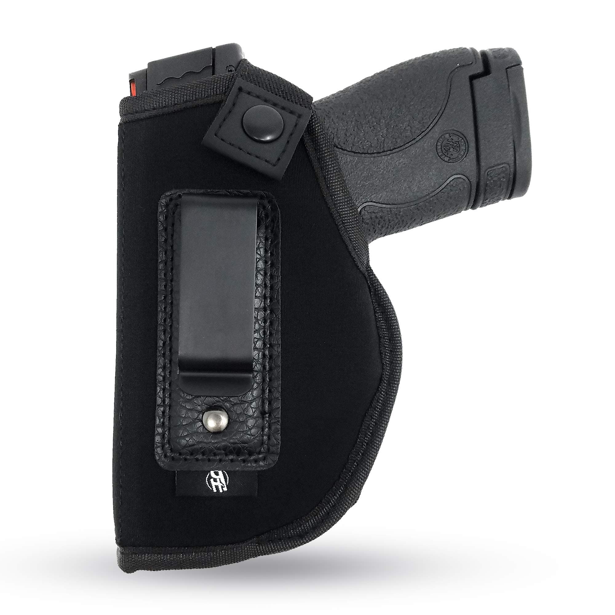 IWB Gun Holster by PH - Concealed Carry Soft Material - Soft Interior - Fits M&P Shield 9mm.40.45 Auto/Glock 26 27 29 30 33 42 43 / Ruger LC9, LC380 - Taurus Slim, PT111 - Springfield XDs Series