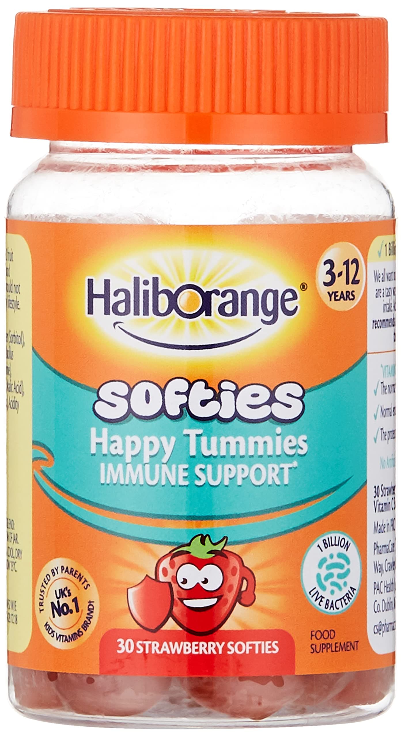Haliborange Happy Tummies Immune Support Strawberry