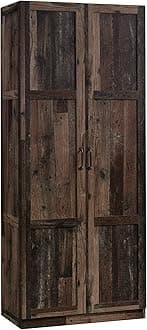 Sauder Select Storage Cabinet, Pantry Cabinet Kitchen Storage with Adjustable Shelves, Utility Room Storage Cabinet, in Reclaimed Pine