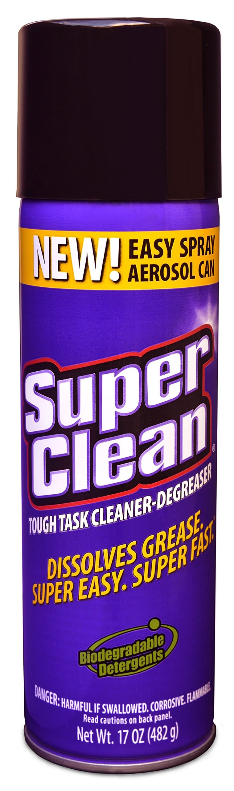 Multi Surface All Purpose Gunk Remover Aerosol Degreaser, Biodegradable, 17oz by Super Clean