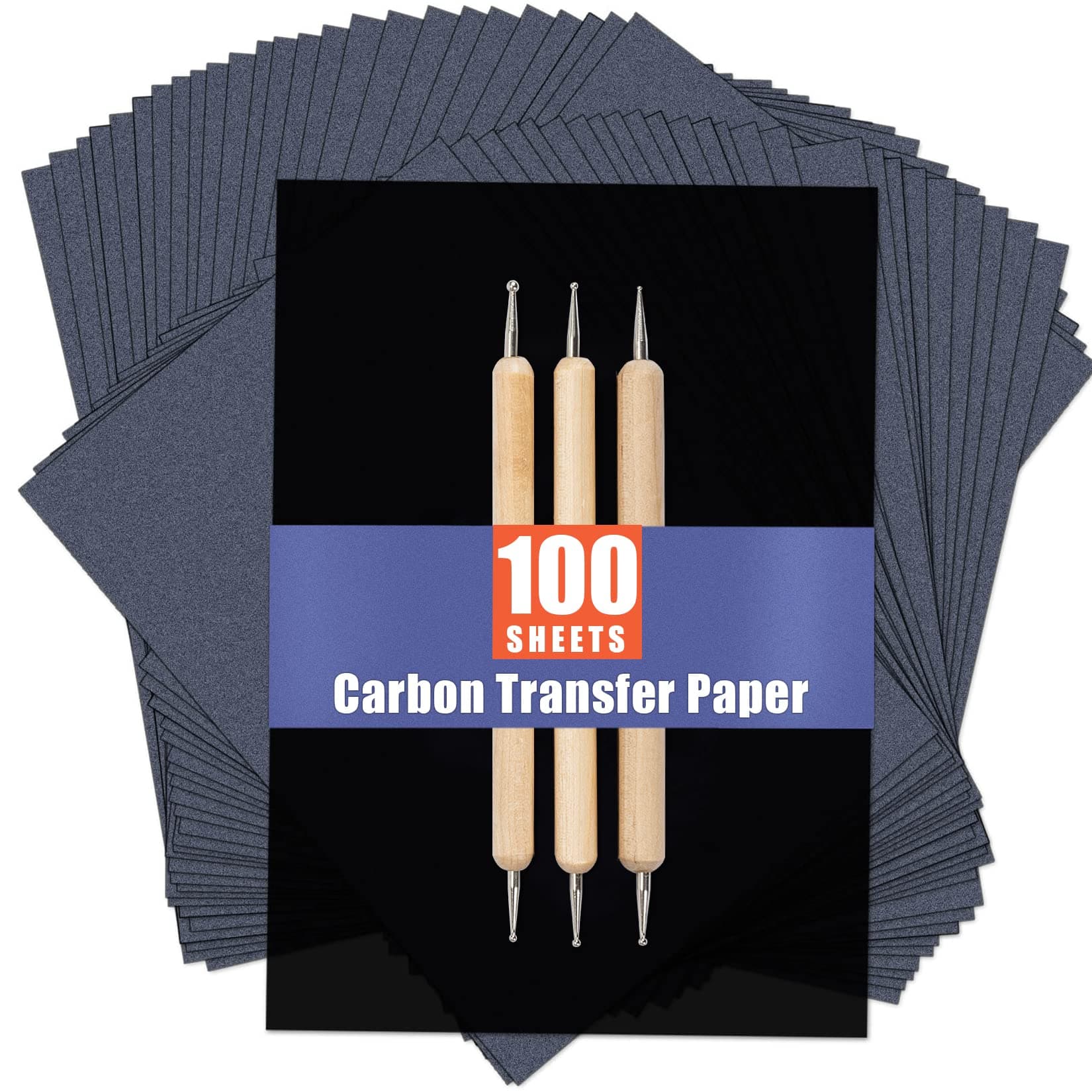 psler 100 Sheets Carbon Paper Sheets, Carbon Transfer Paper for DIY Woodworking, Canvas and Other Art Craft Surfaces(7.3 by 10 Inch)