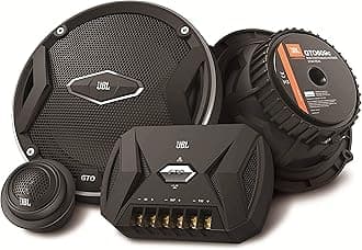 JBL Car GTO 609C 6.5 Inch 2-Way Component Speaker System Including x2 Midrange Speakers and x2 Tweeters - Black