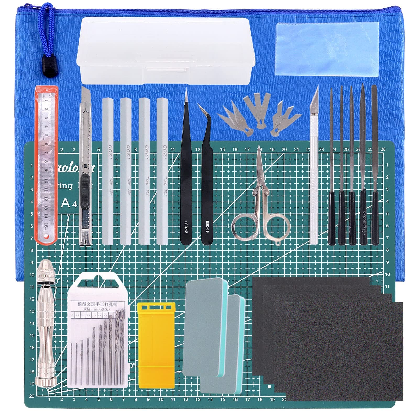 27Pcs Modeler Basic Tools Craft Set Hobby Building Tools Kit for Professional Gundam Model Assemble Building