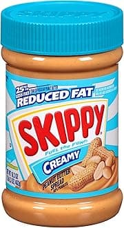 Skippy Peanut Butter, Reduced Fat Creamy, 16.3-Ounce Jars (Pack of 2)
