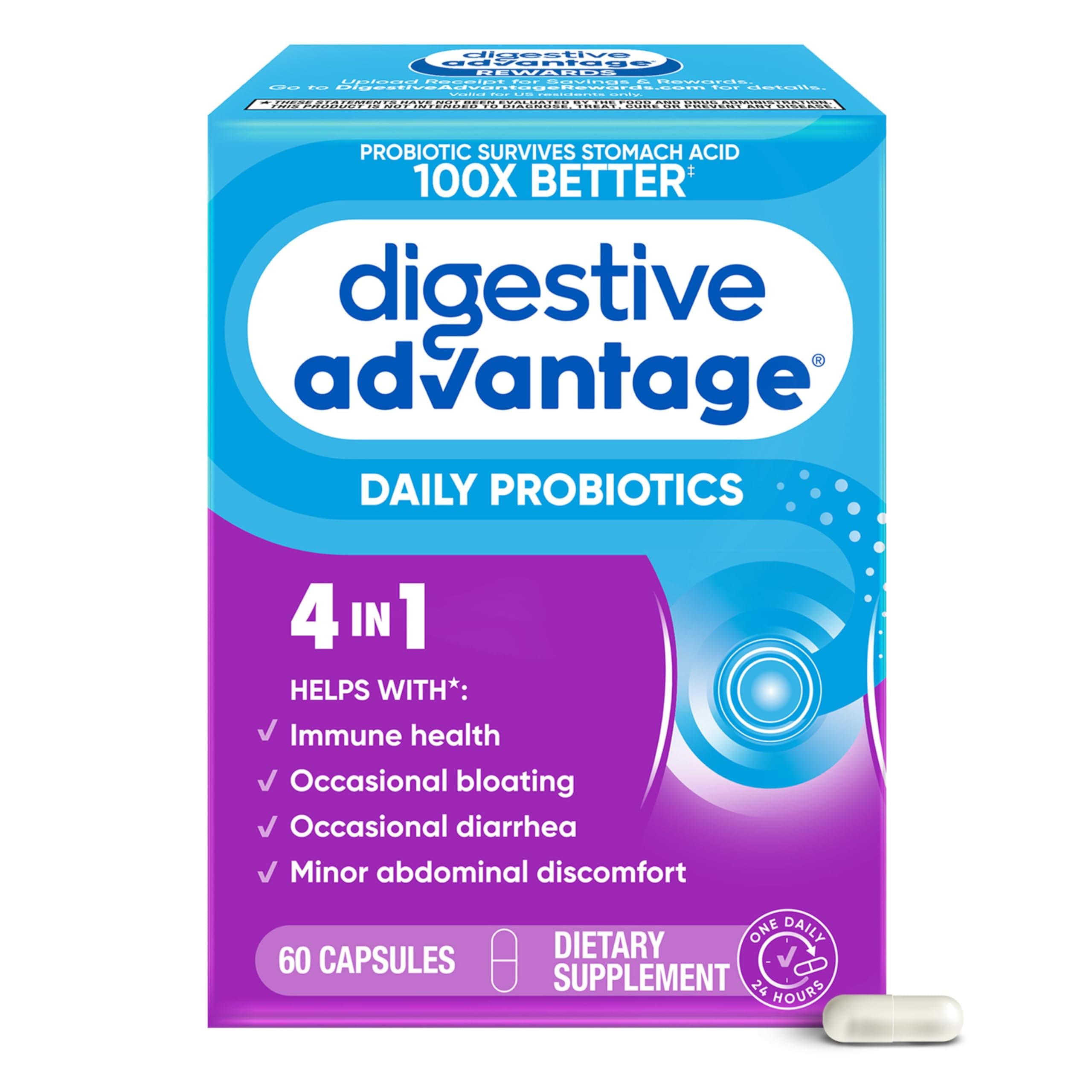 Schiff, Digestive Advantage, Daily Probiotics, 60 Count