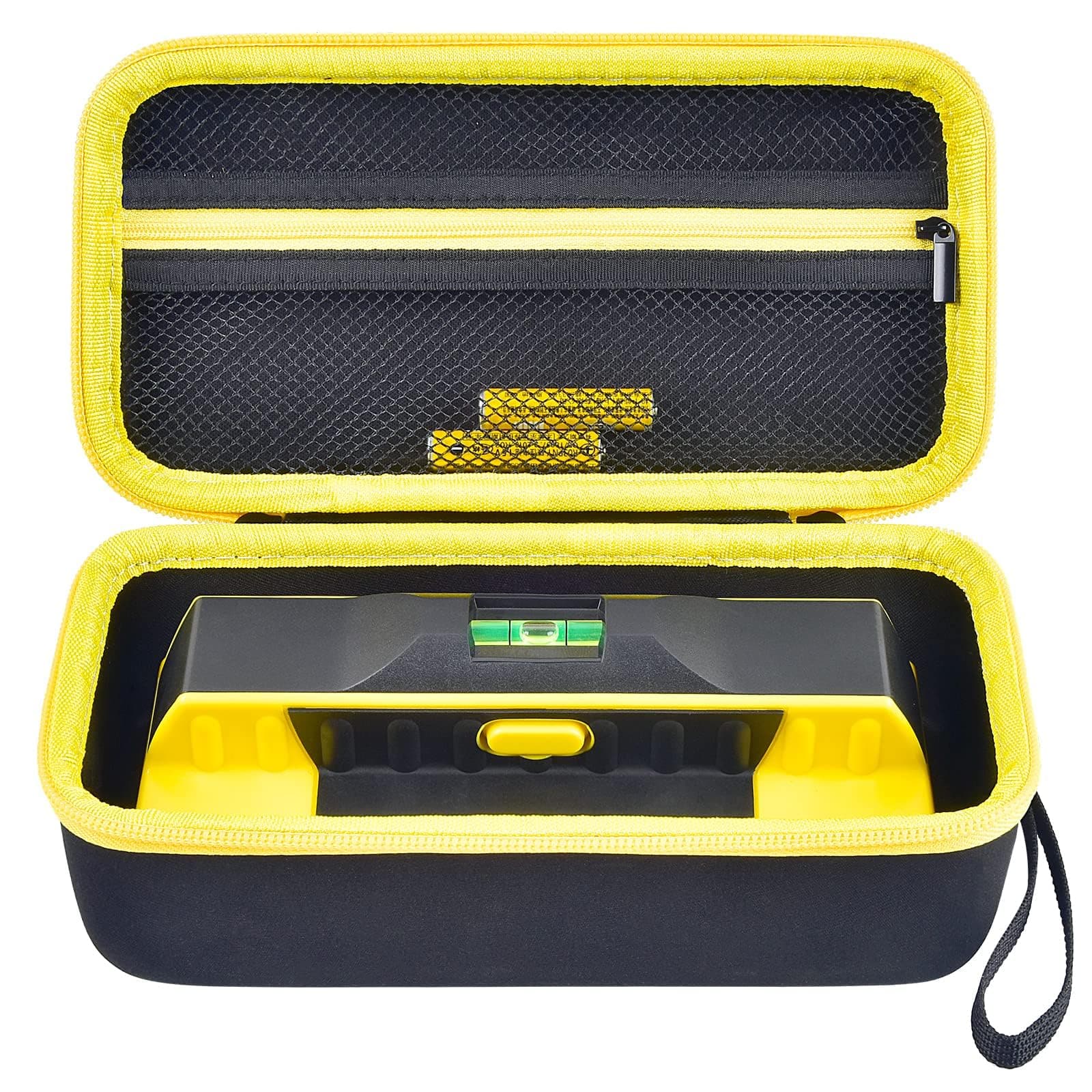 Case Compatible with Franklin Sensors ProSensor M210 710PRO 710 Professional Stud Finder. Carrying Travel Storage Bag Holder with Mesh Pocket for Battery &Accessoires (Box Only) -Yellow