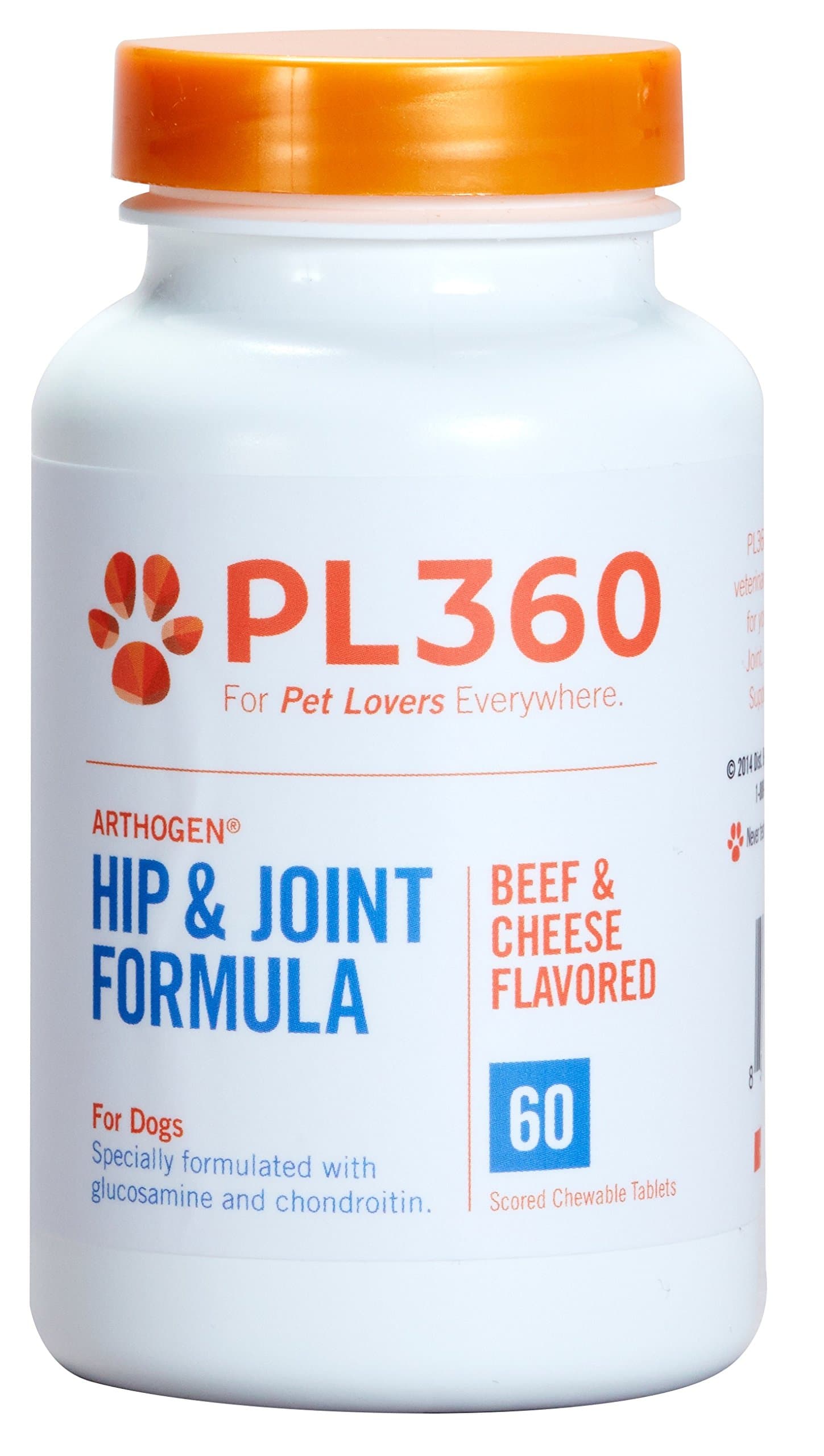 PL360 Hip and Joint Support Chewable Supplements for Dogs, Arthogen