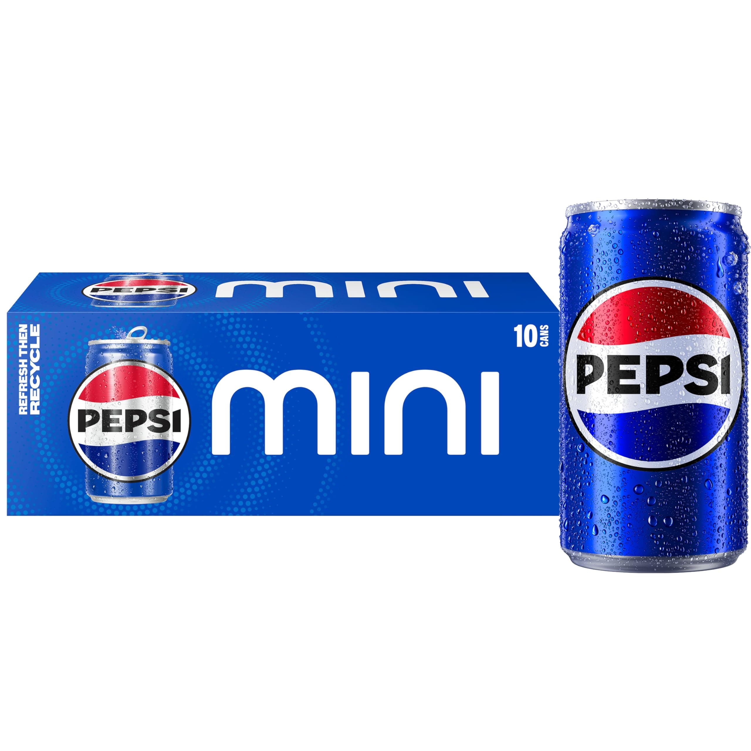 Soda, 7.5 Ounce Mini Cans, (10 Pack) (Packaging May Vary)