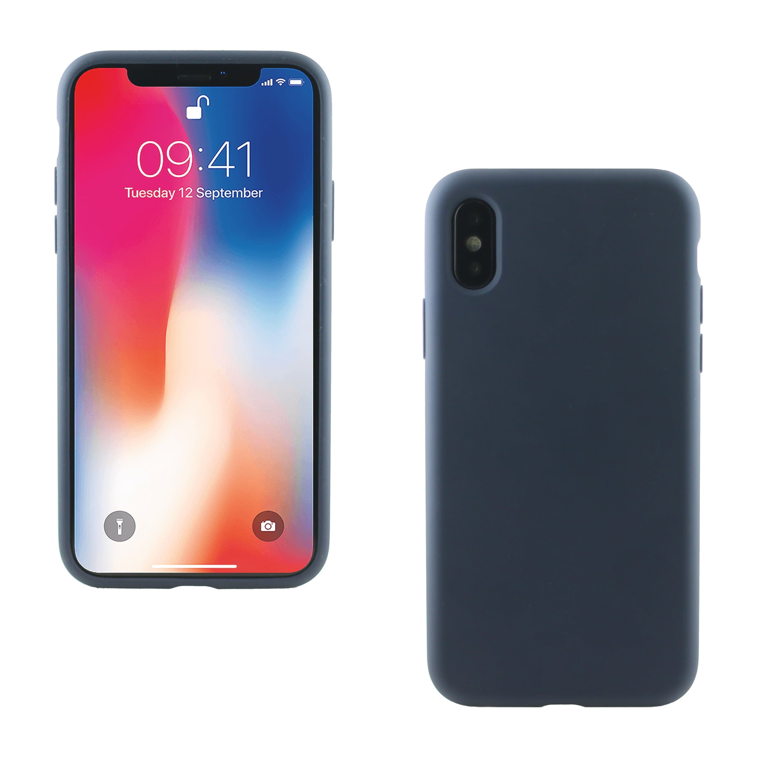 Reewo Silicone Back Cover for Apple iPhone X -Blue