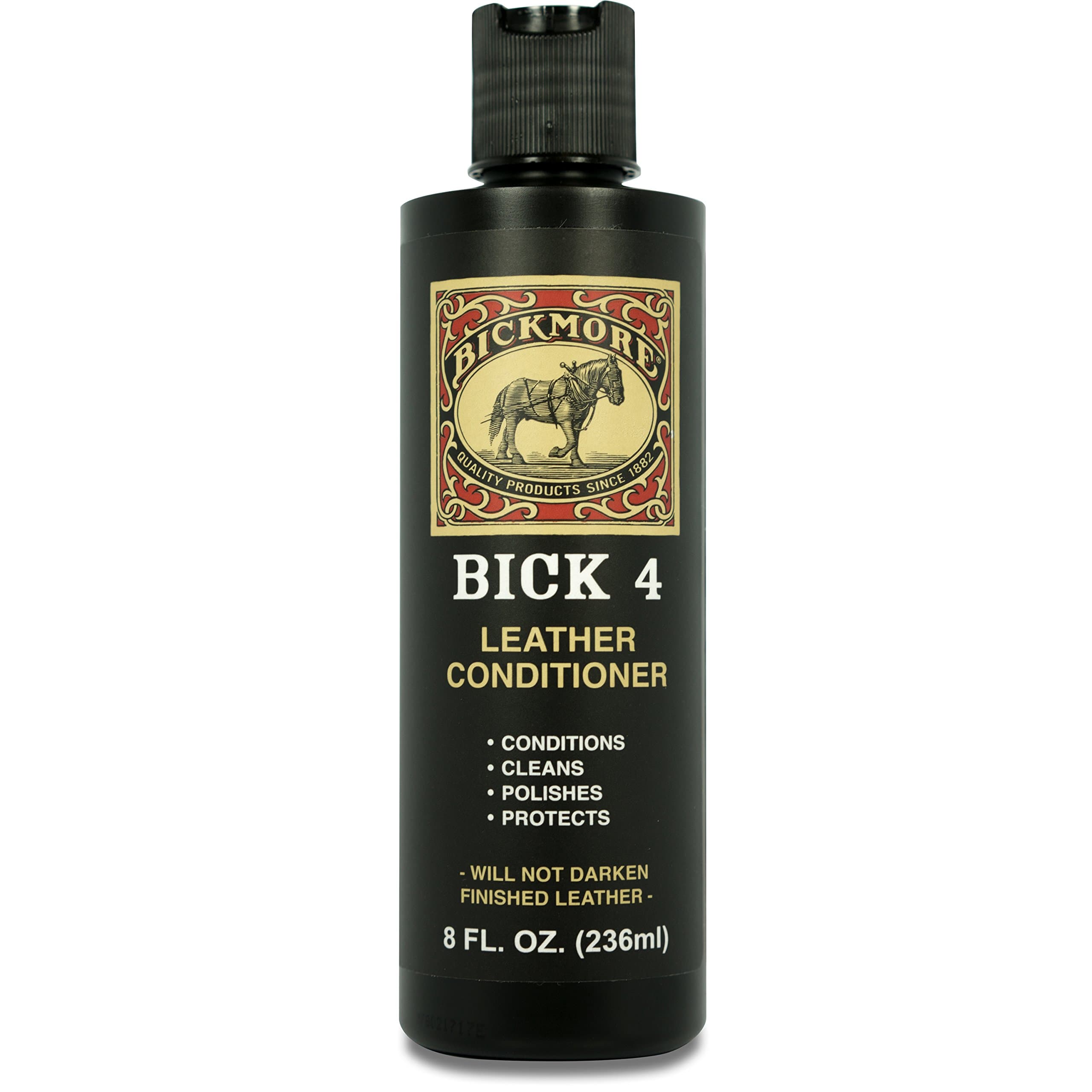 Bick 4 Leather Conditioner 8 oz - Best Since 1882 - Cleaner & Conditioner - Restore Polish & Protect All Smooth Finished Leathers
