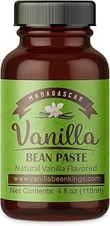 Vanilla Bean Paste for Baking and Cooking - Gourmet Madagascar Bourbon Blend made with Real Vanilla Seeds - 4 Ounces