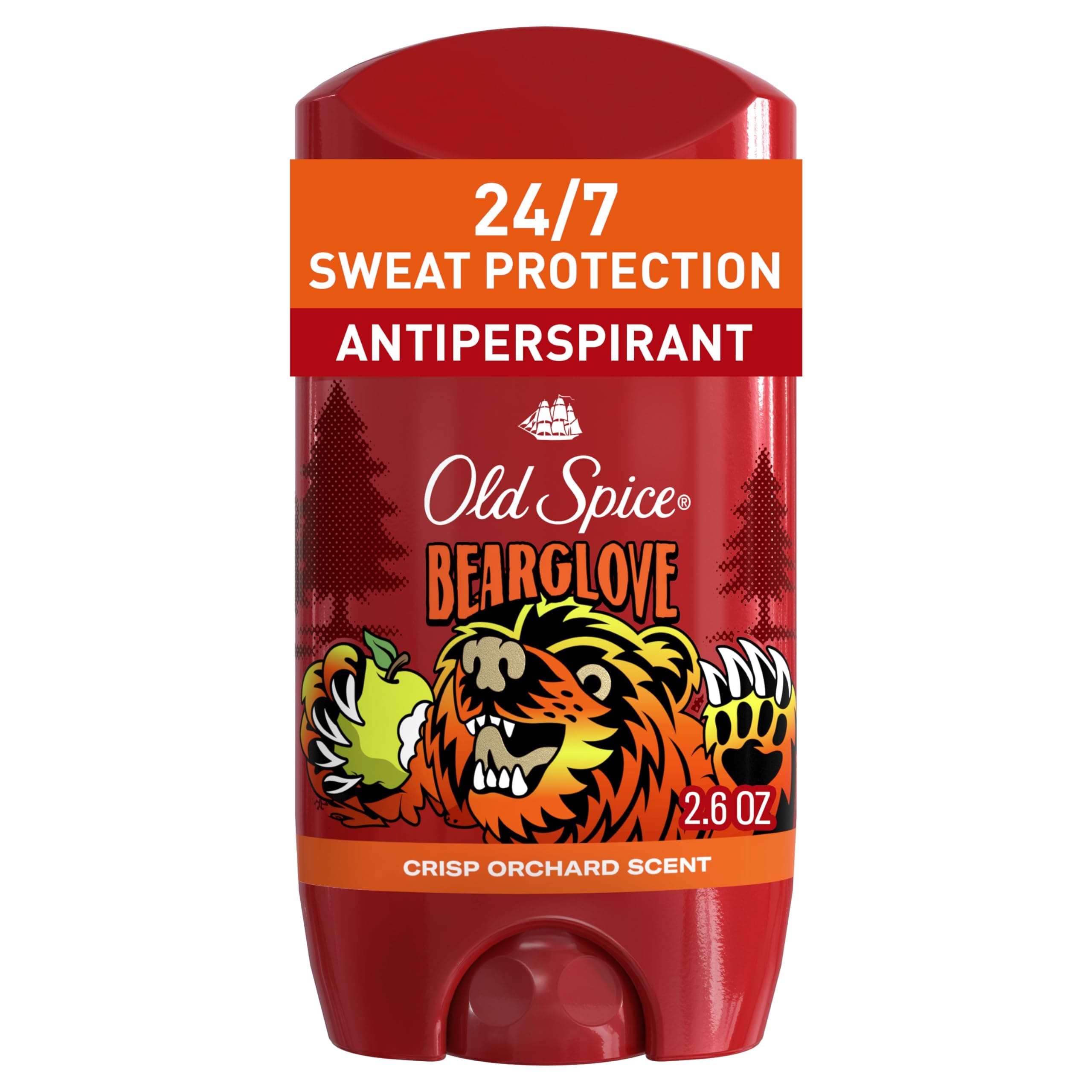 Anti-Perspirant Deodorant for Men, Bearglove Scent, 2.6 Oz