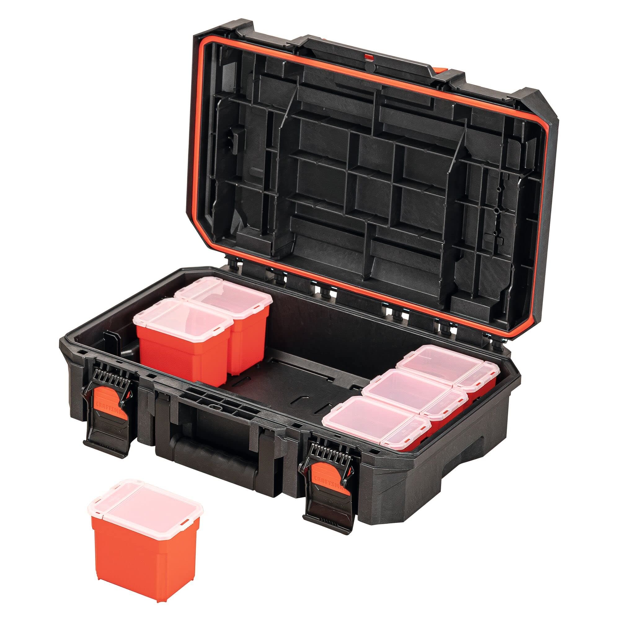 TRADESTACK System 21.625-in Tool Box, Black, Structural Foam, Lockable (CMST21415)