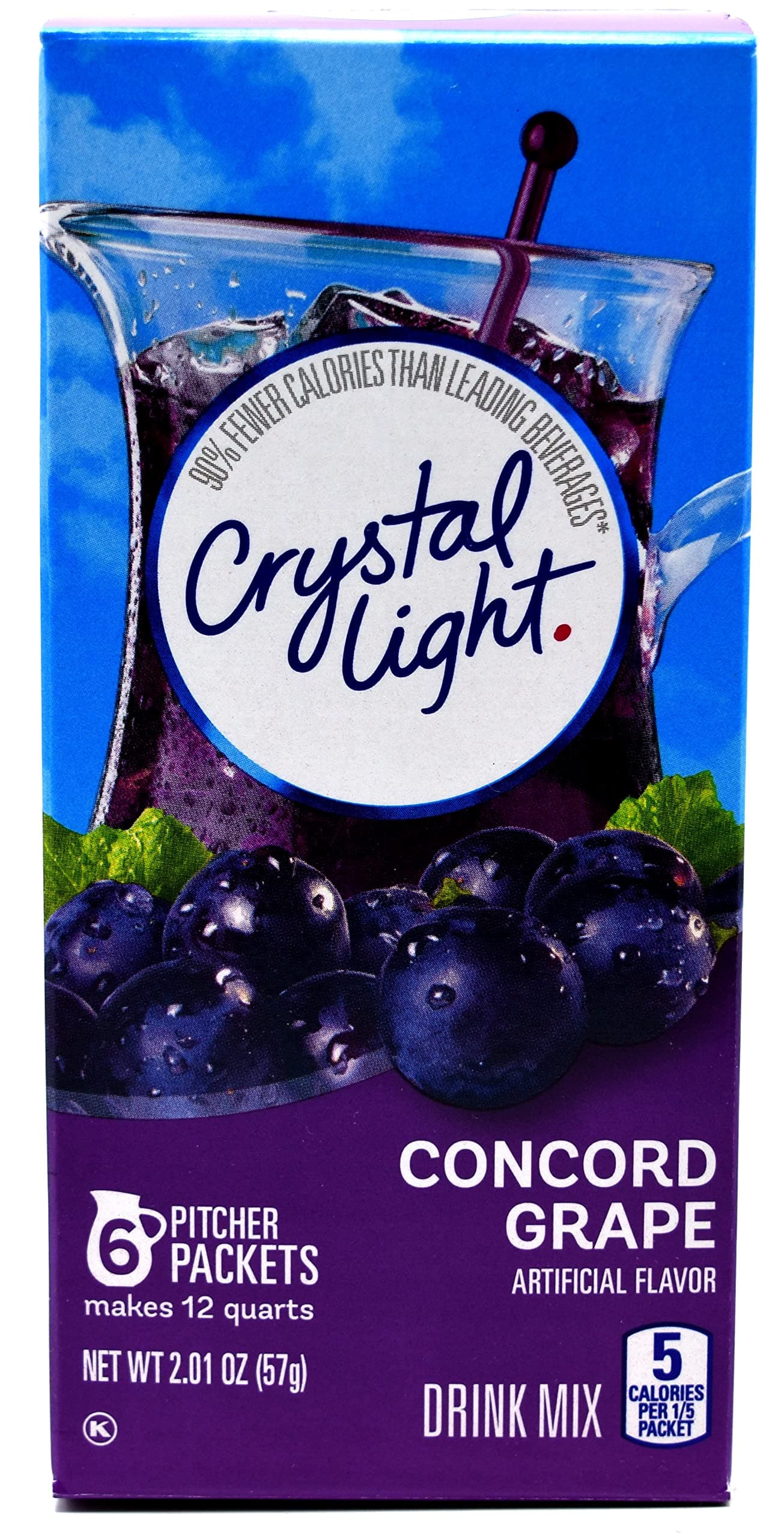Crystal Light Concord Grape, 12-Quart 2.01-Ounce Canister (Pack Of 4)
