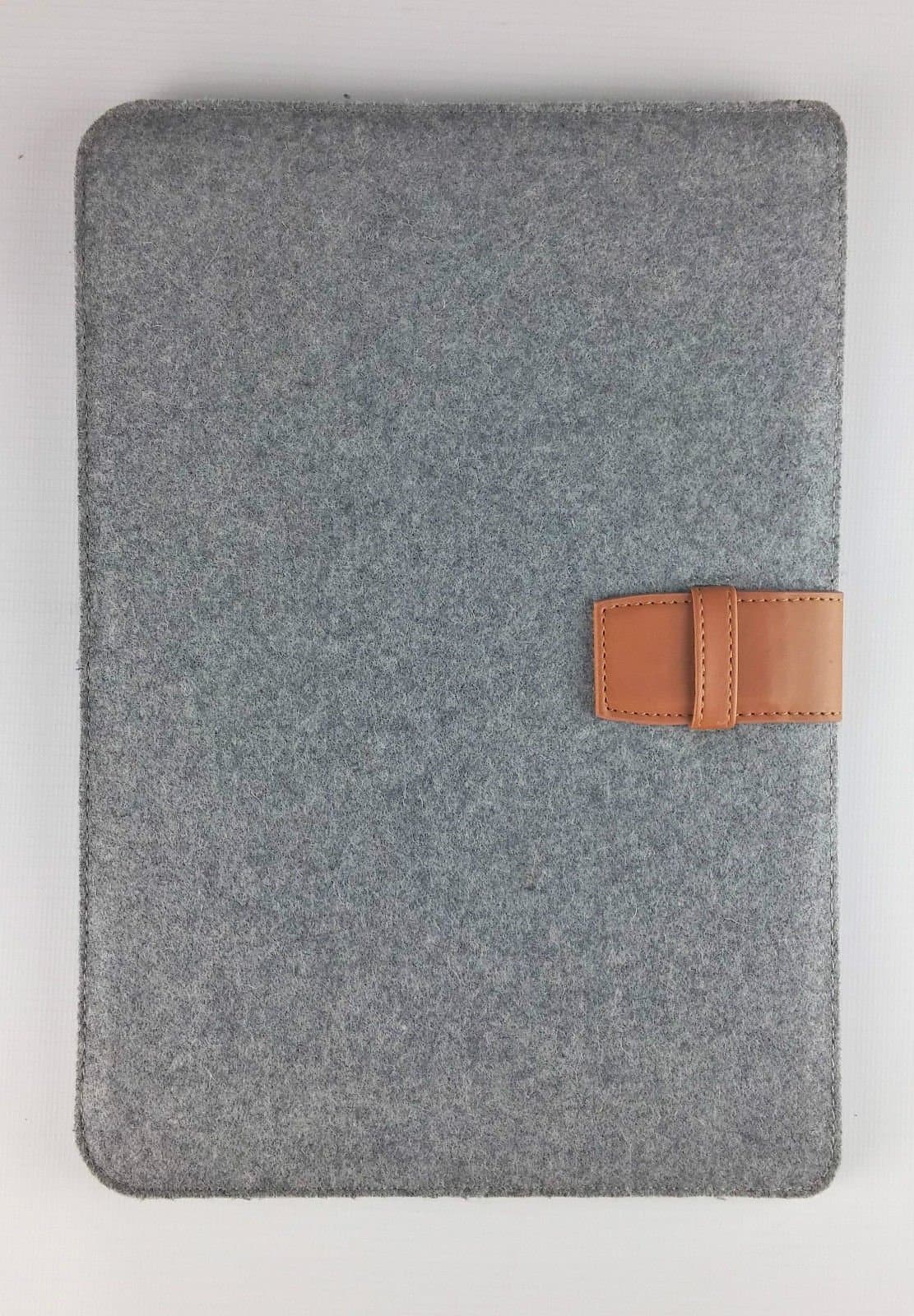 Sandstrom Grey Felt Wool Sleeve Case for 10" inch (25.5cm) Tablets