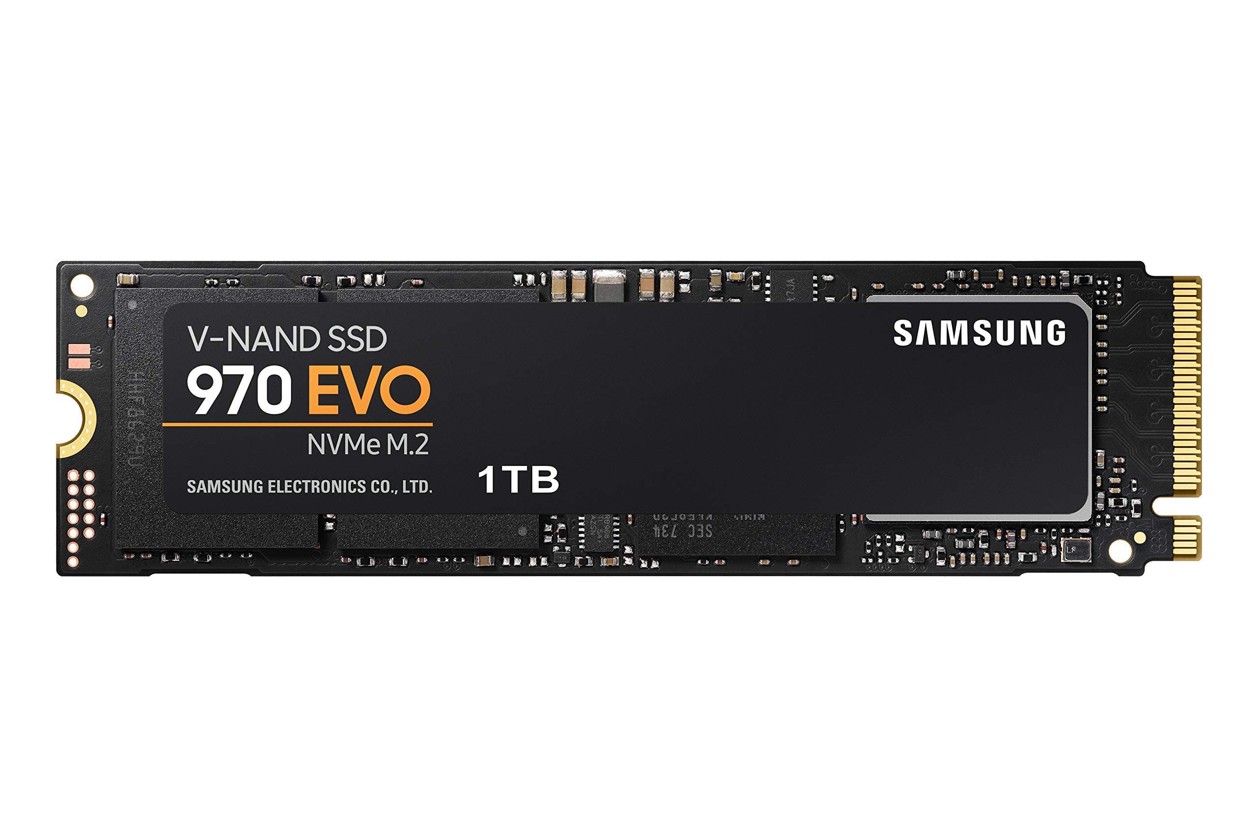 970 EVO SSD 1TB - M.2 NVMe Interface Internal Solid State Drive + 2mo Adobe CC Photography with V-NAND Technology (MZ-V7E1T0BW), Black/Red