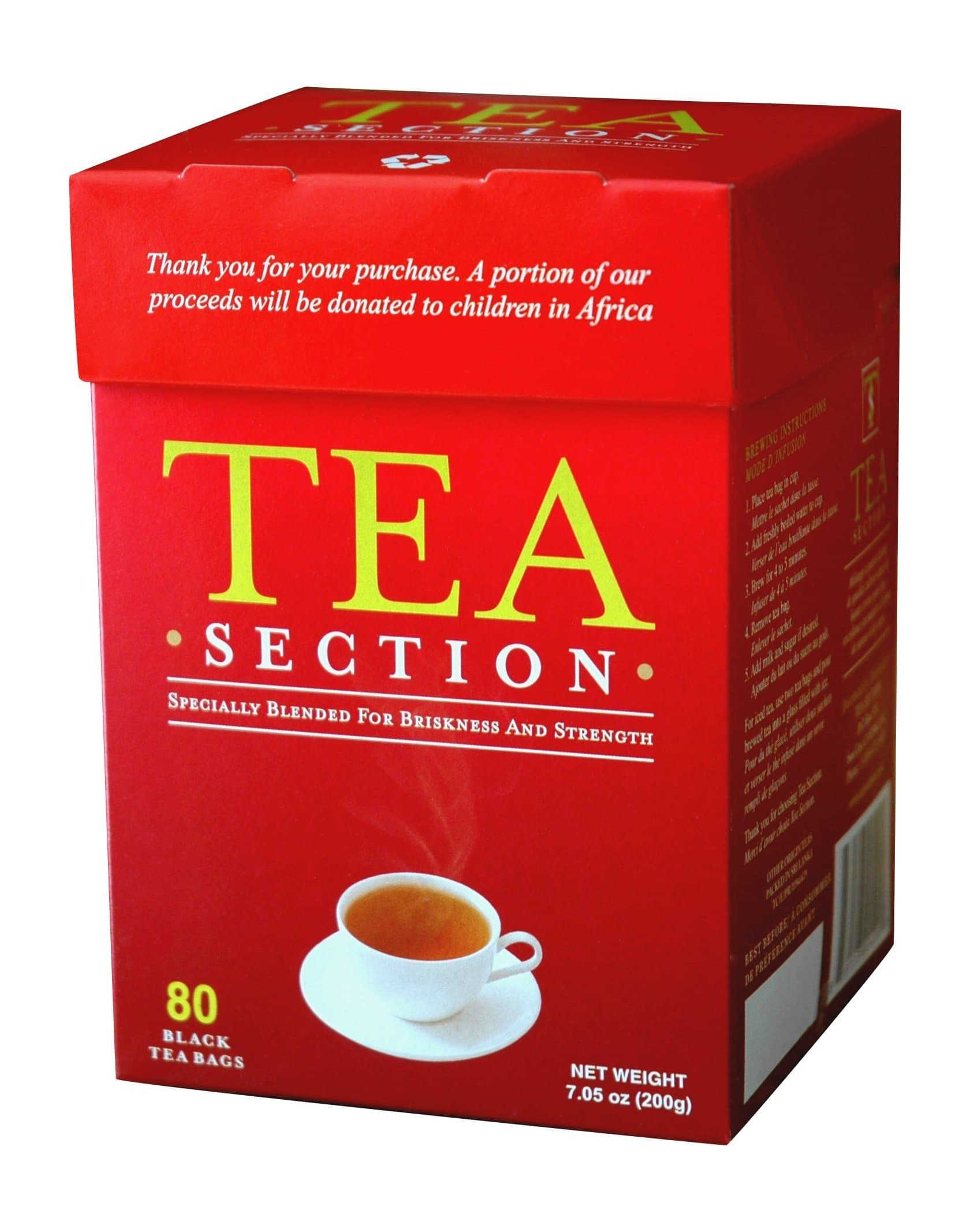 Tea Section Black Tea - 80 Tea Bags