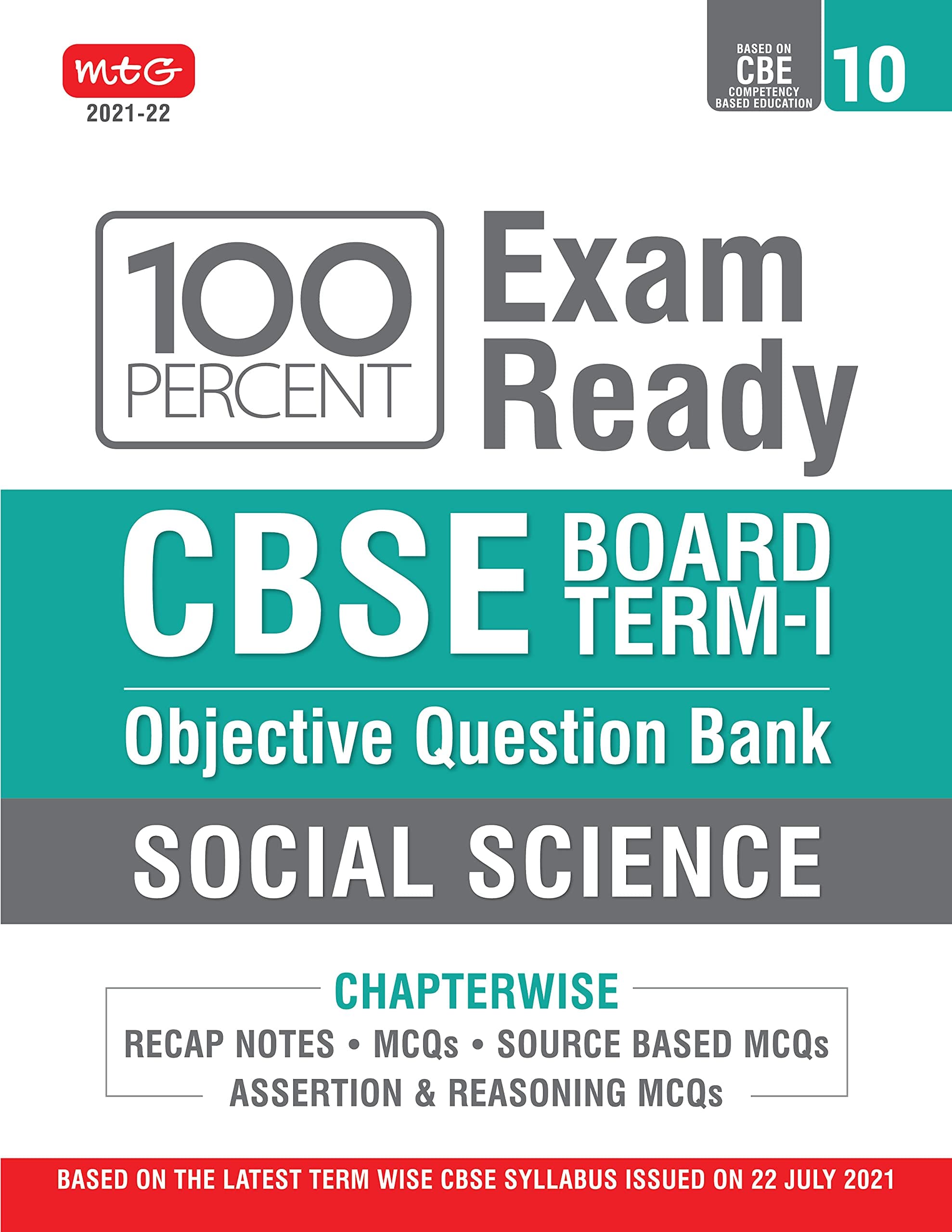 Class 10-100 Percent Exam Ready Cbse Board Te [Paperback] MTG Learning Media Pvt Ltd