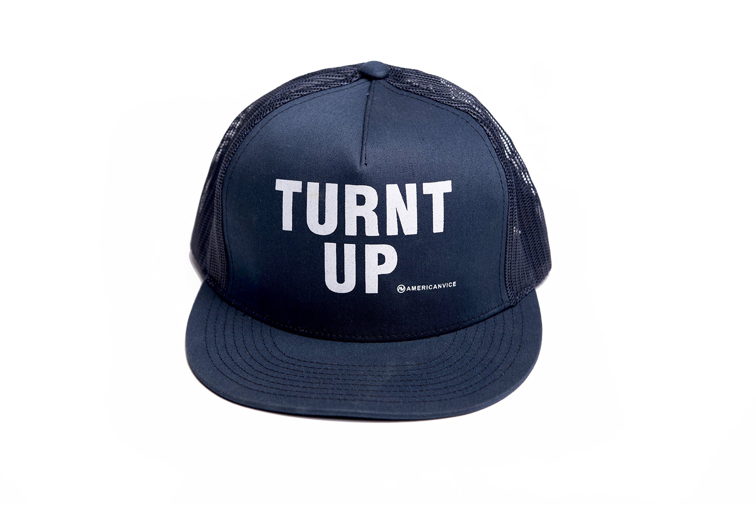 Turnt UP Party Mesh Hat - Trucker Cap (Navy)