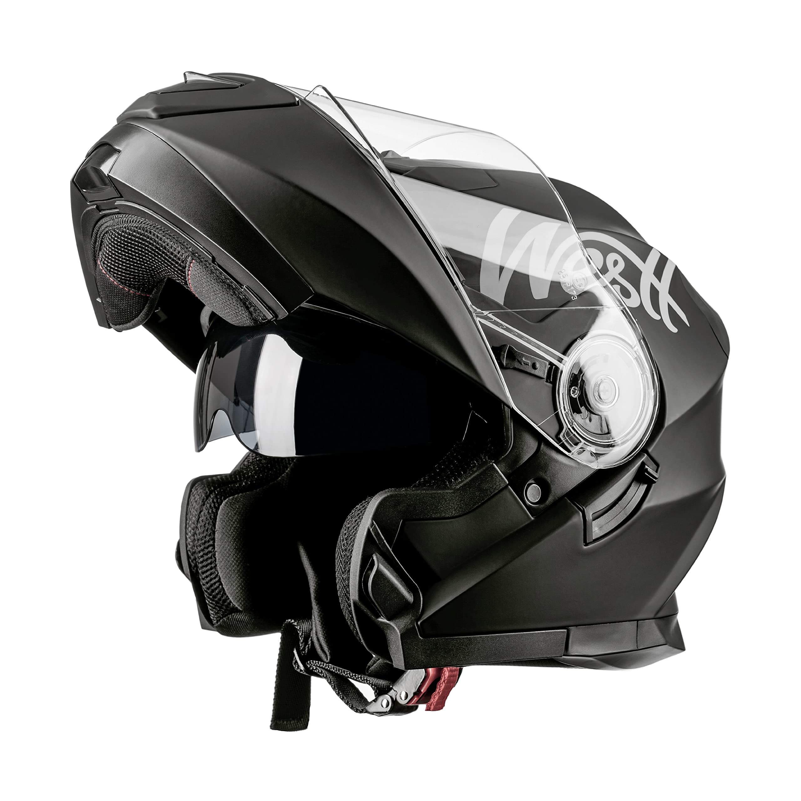 WesttTorque X Flip-Up Motorcycle Helmet with double visor ECE Certified (S-XL)