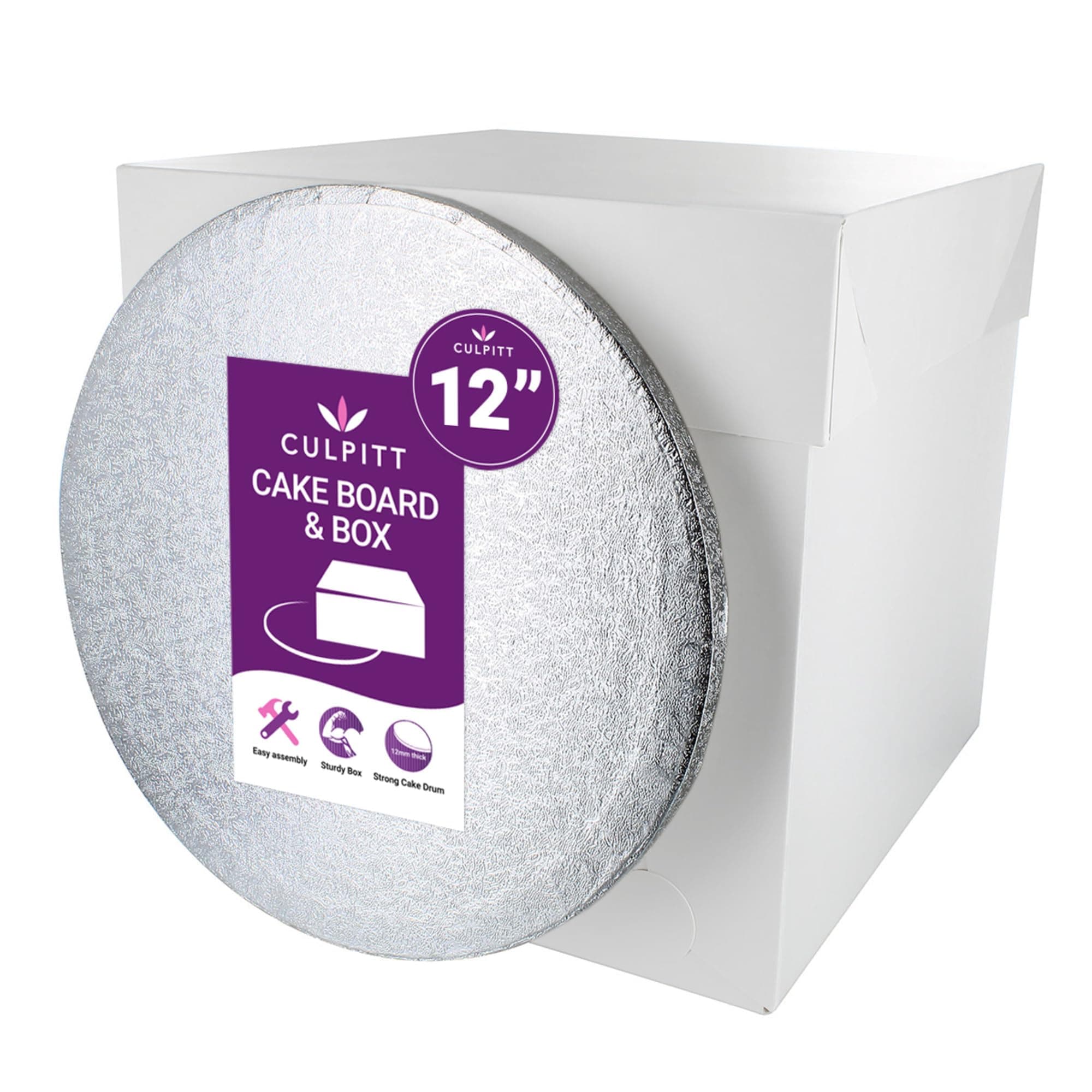 Silver Drum & Tall Cake Box
