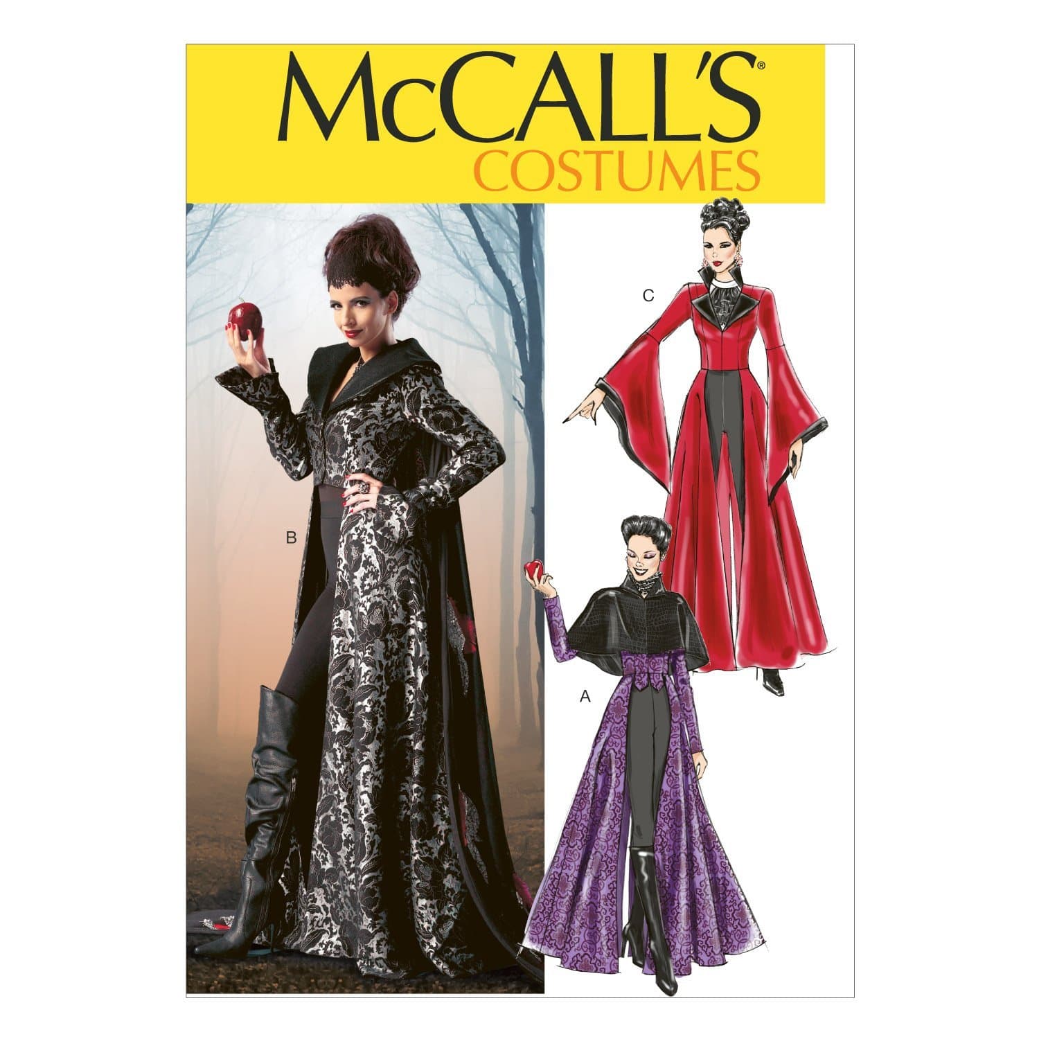 McCall's M6818 Women's Gothic Vampire Costume Sewing Patterns, Sizes 4-12